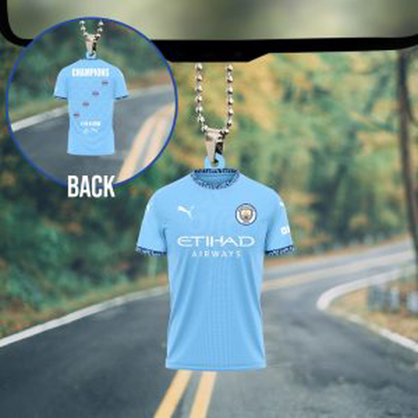 Manchester City Custom Shape-sided Acrylic Car Ornament Gift Manchester City Custom Shape-sided Acrylic Car Ornament Gift