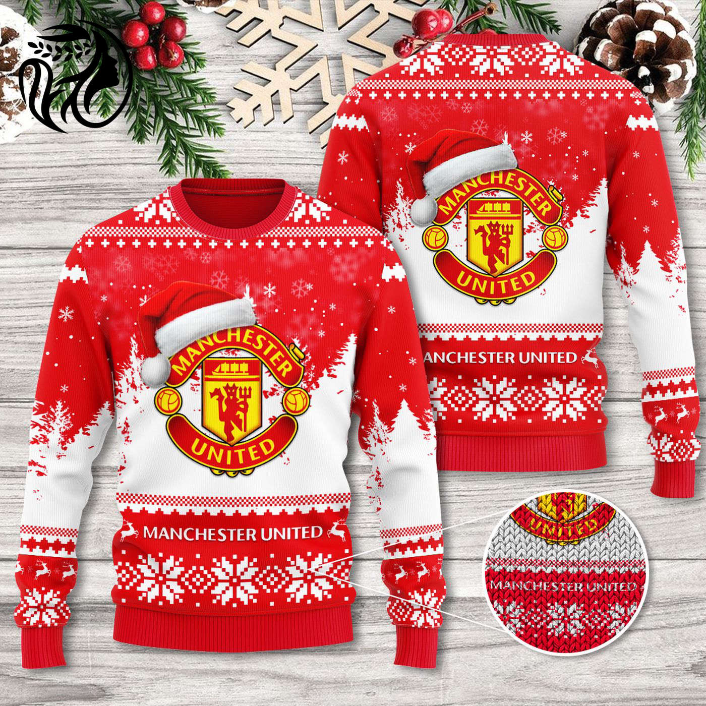 Manchester United 3D Ugly Sweater Gift – Gift for Men Women Christmas Day – Gift for Men Women Christmas Day