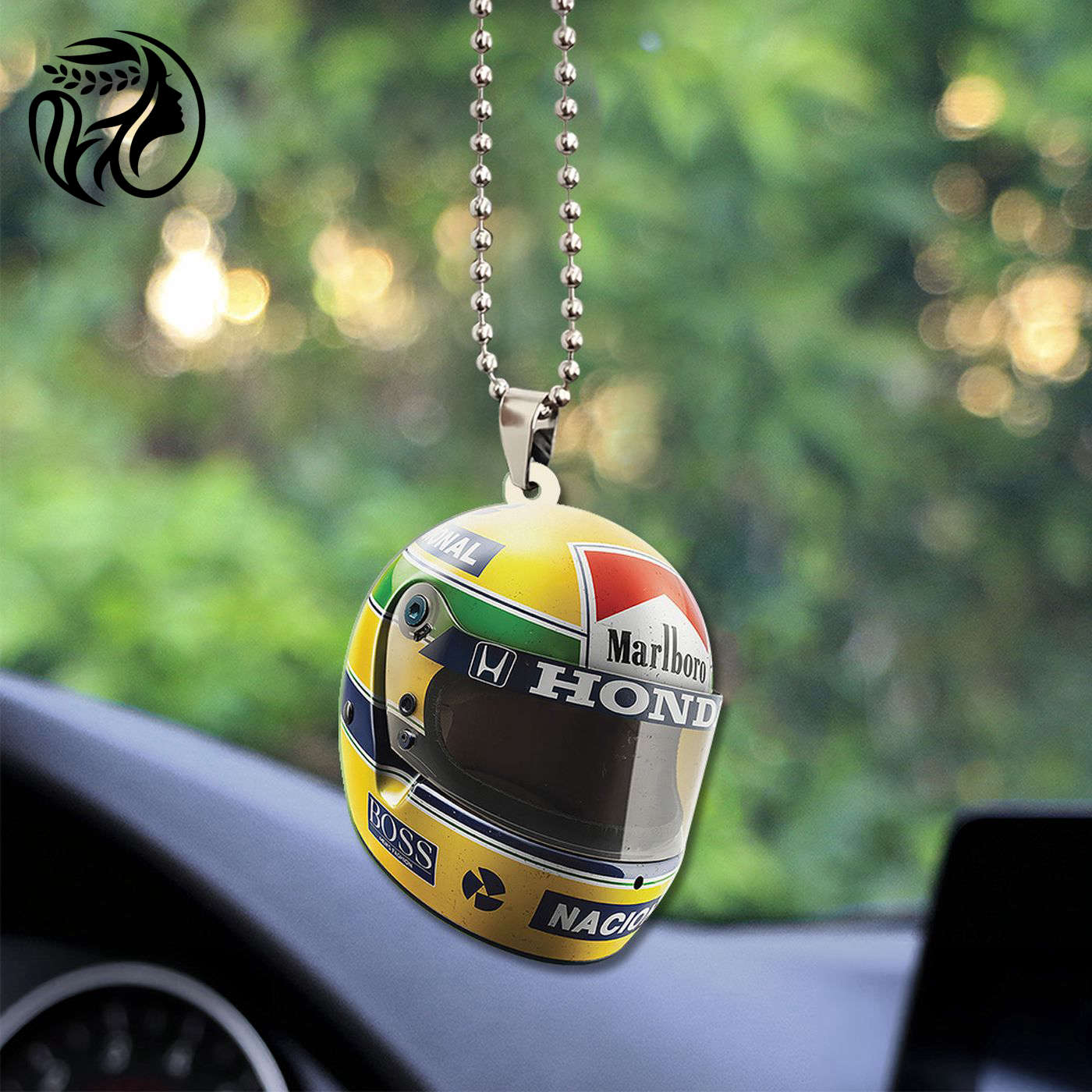 McLaren x Ayrton Senna Custom Shape-sided Acrylic Car Ornament Gift