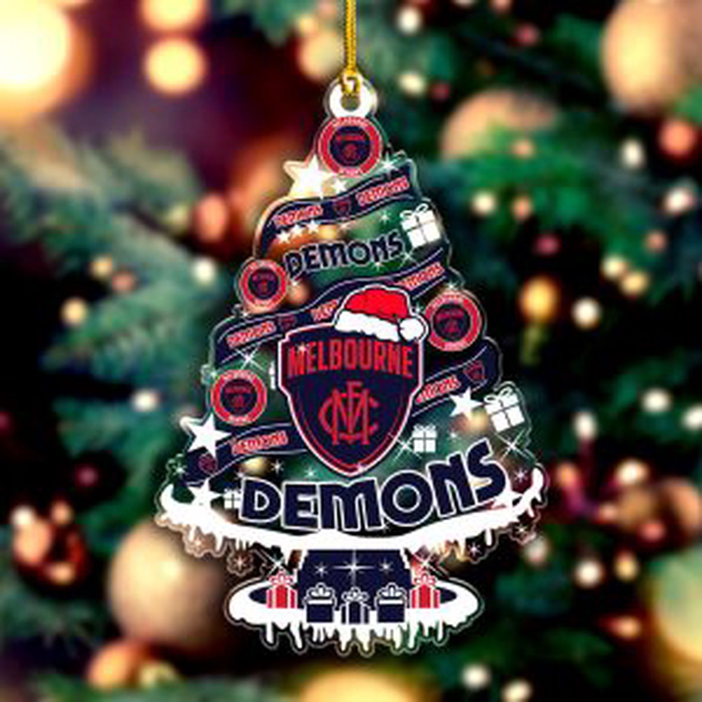 Melbourne FC Custom Shape Clear 1-sided Acrylic Ornament Gift