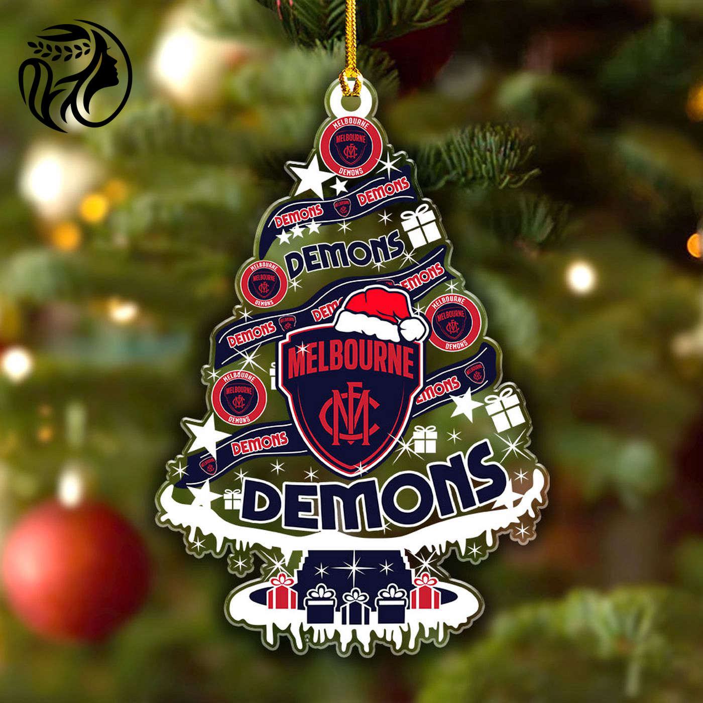 Melbourne FC Custom Shape Clear 1-sided Acrylic Ornament Gift