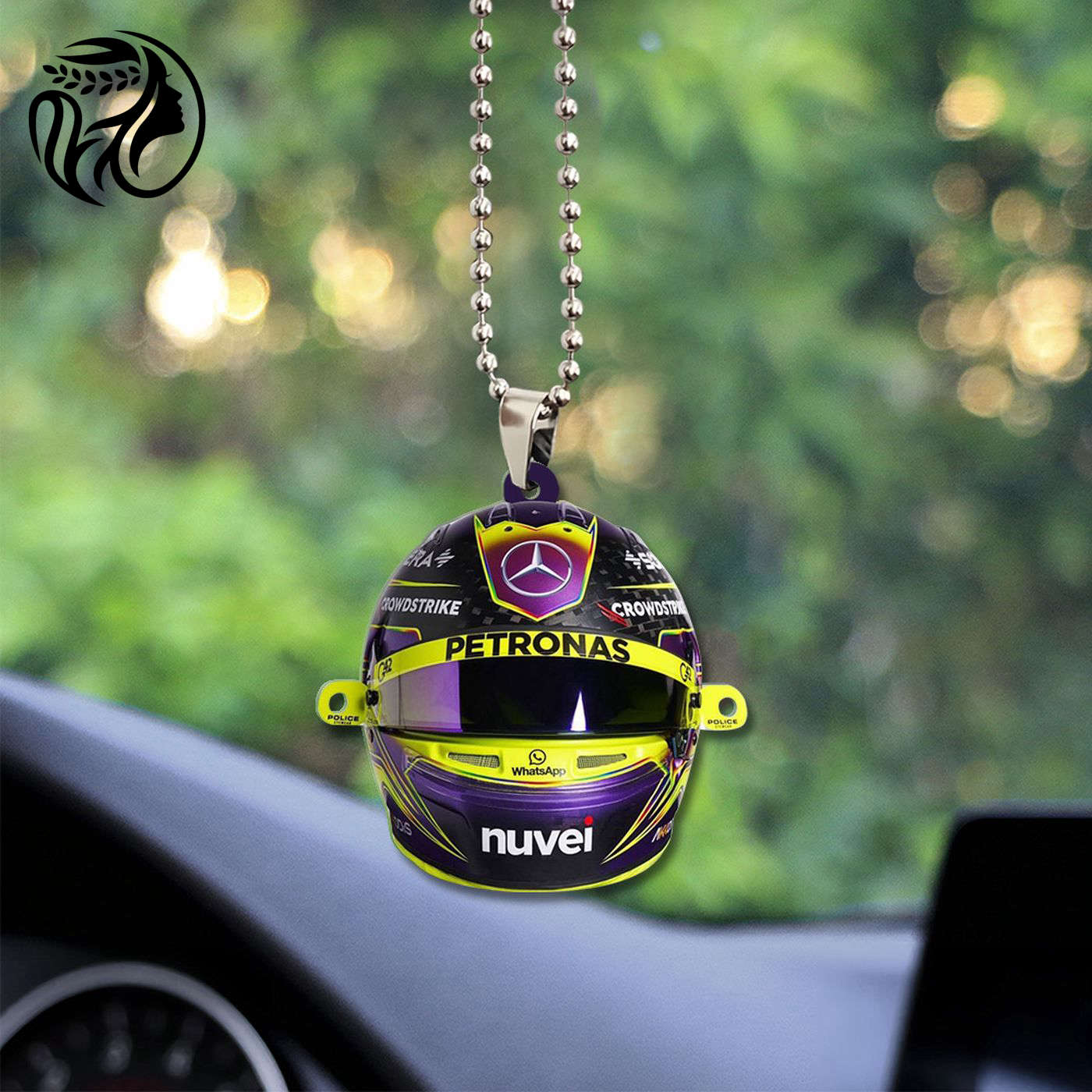 Mercedes-AMG Petronas F1 Custom Shape 2-sided Acrylic Car Ornament Gift