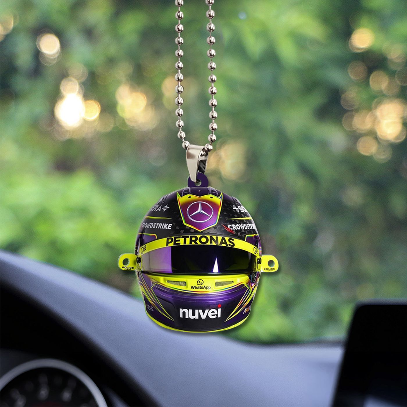 Mercedes-AMG Petronas  Custom Shape-sided Acrylic Car Ornament