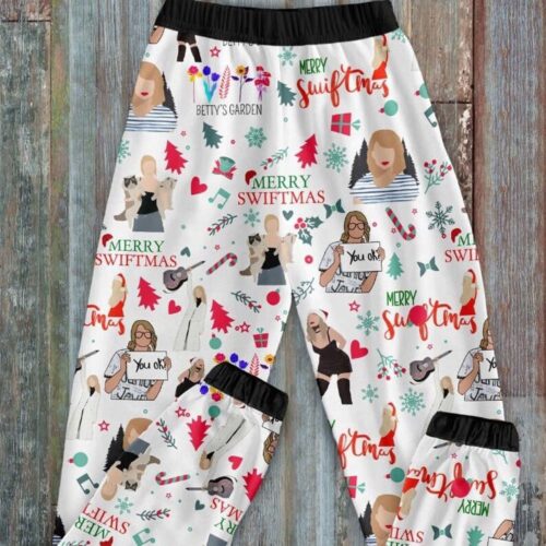 Experience Festive Comfort with Merry Swiftmas Taylor Pajamas Set – The Eras Tour Collection