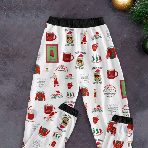 Get Festive with Merry Swiftmas Eras Tour Taylor Pajamas Set – Limited Edition!