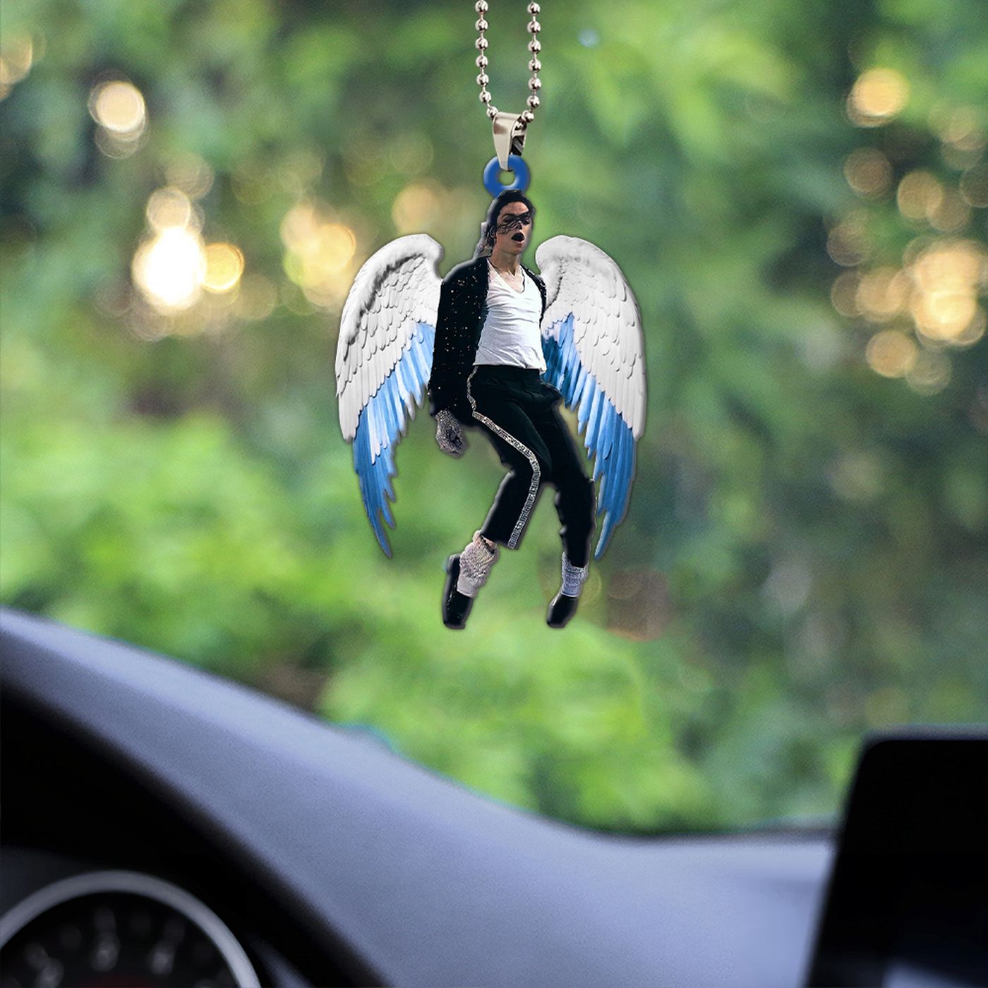 Michael Jackson Custom Shape 2-sided Acrylic Car Ornament Gift