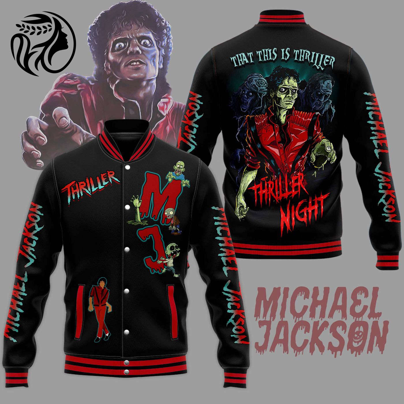 Michael Jackson New Premium Baseball Jacket Gift For Fan