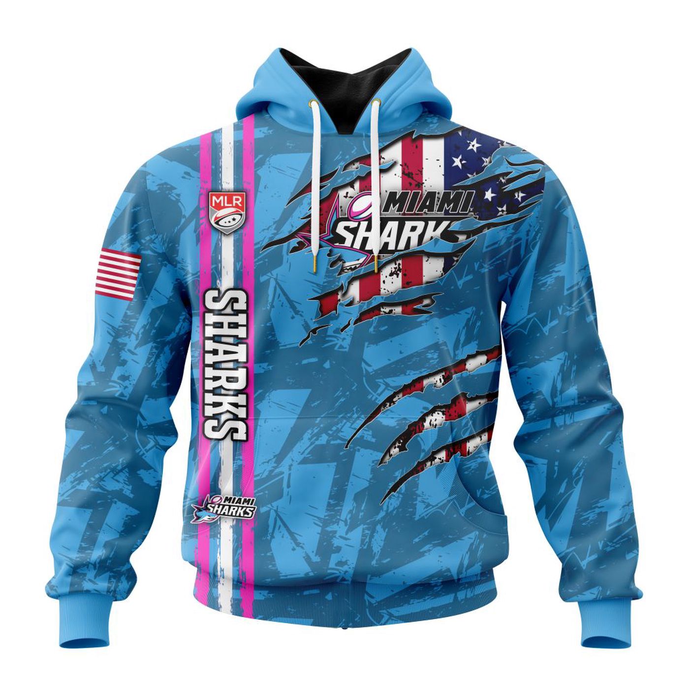 MLR Miami Sharks Special Design Concept Kits 2403 3d Printed Hoodie 3d Printed Hoodie
