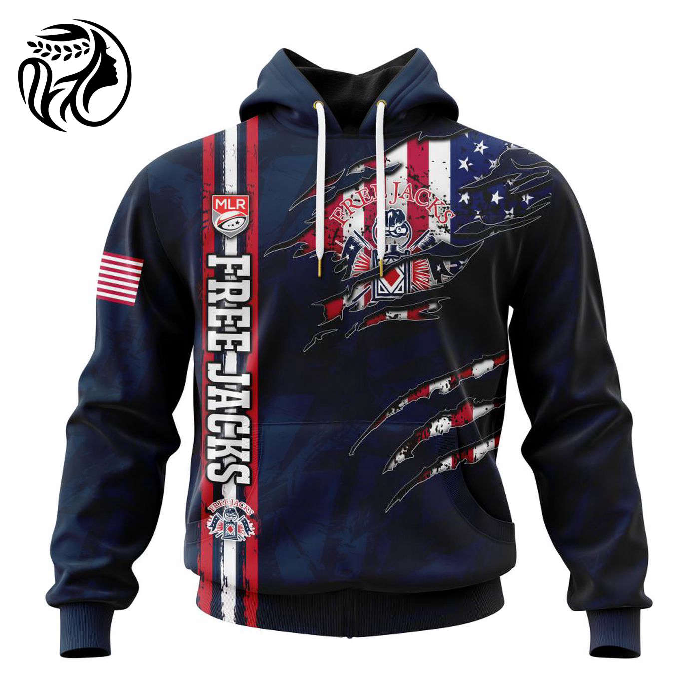 MLR New England Free Jacks Special Design Concept Kits 2403 3d Printed Hoodie 3d Printed Hoodie
