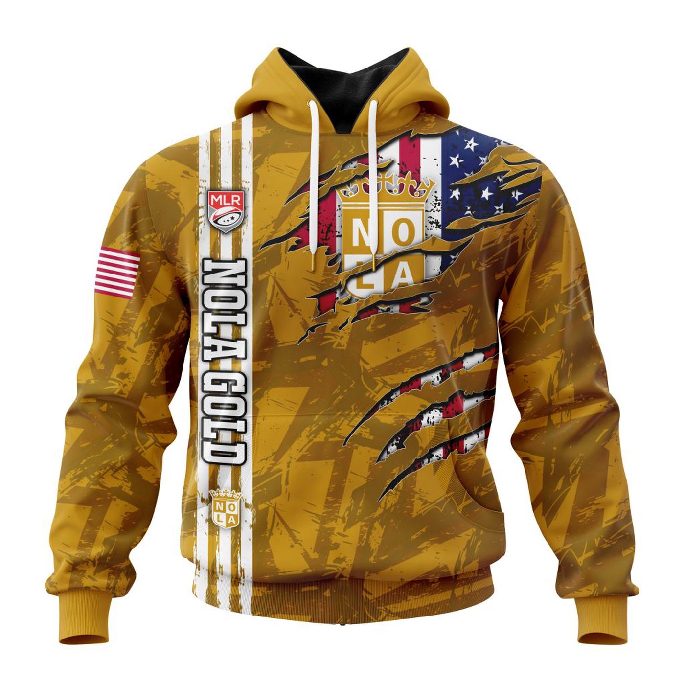 MLR NOLA Gold Special Design Concept Kits 2403 3d Printed Hoodie 3d Printed Hoodie