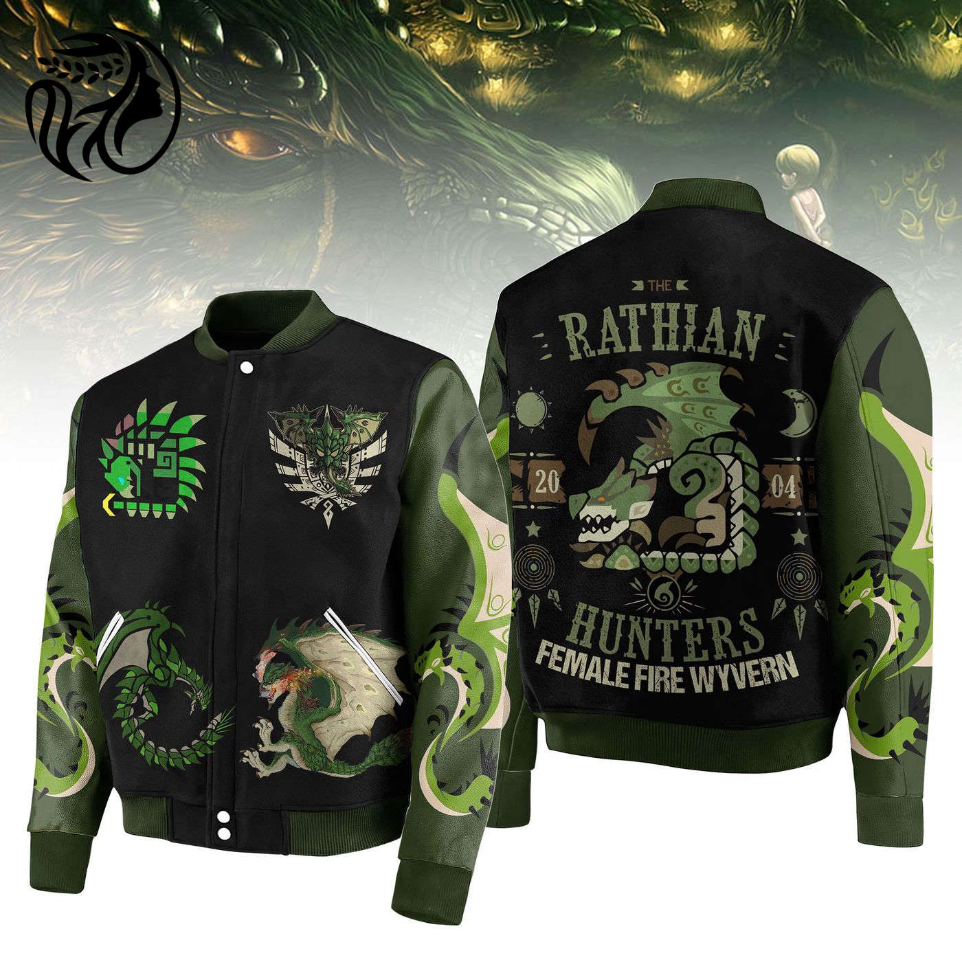 Monster Hunter New Premium Baseball Jacket Gift For Fan