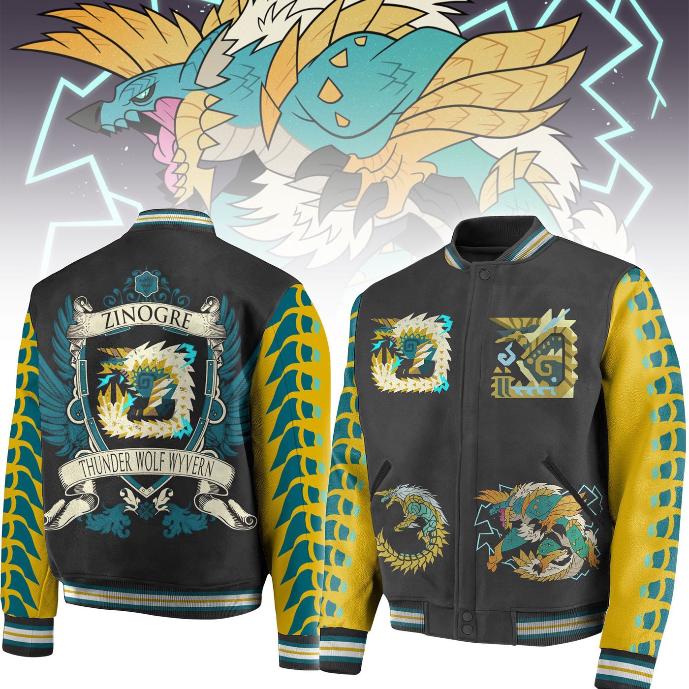 Monster Hunter New Premium Baseball Jacket Gift For Fan