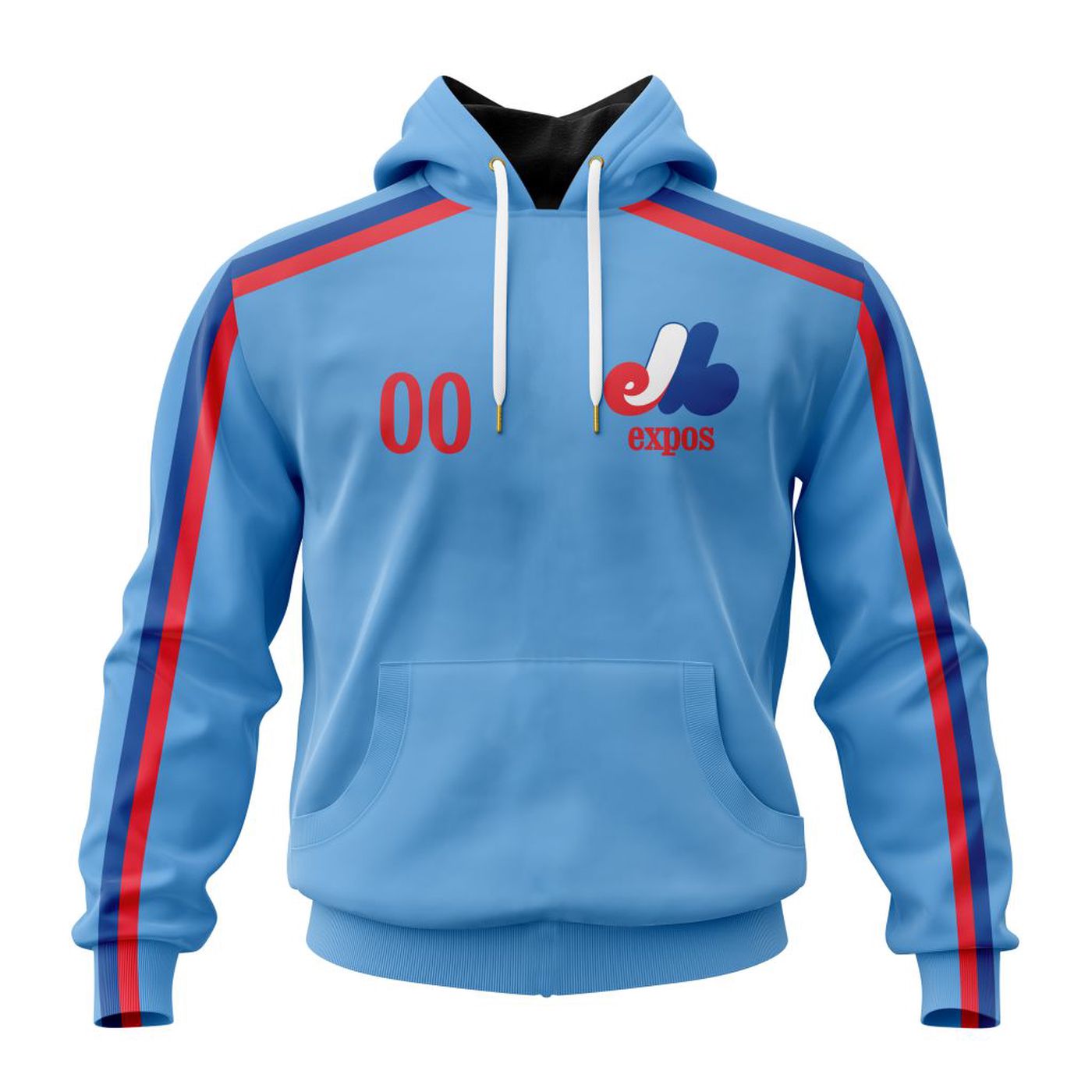 Montreal Expos Personalized Vintage Kits 3d Printed Hoodie 3d Printed Hoodie