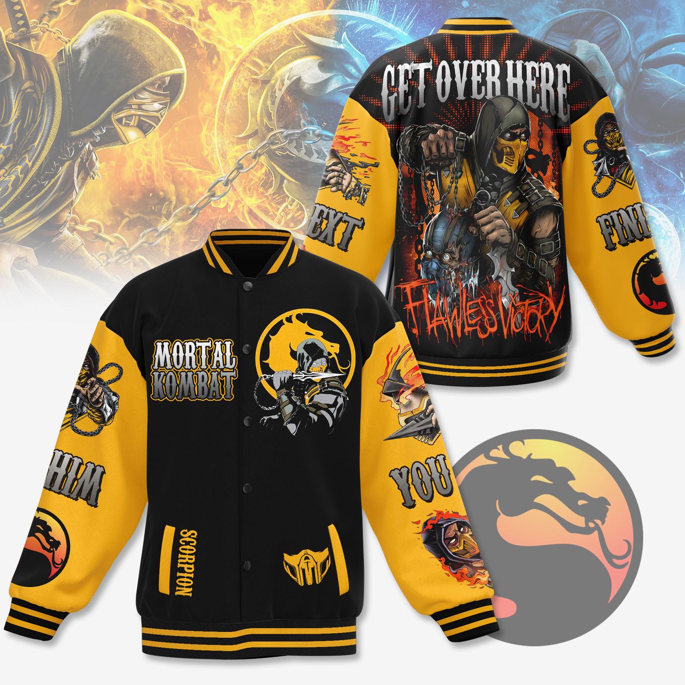 Mortal Kombat New Premium Baseball Jacket Gift For Fan