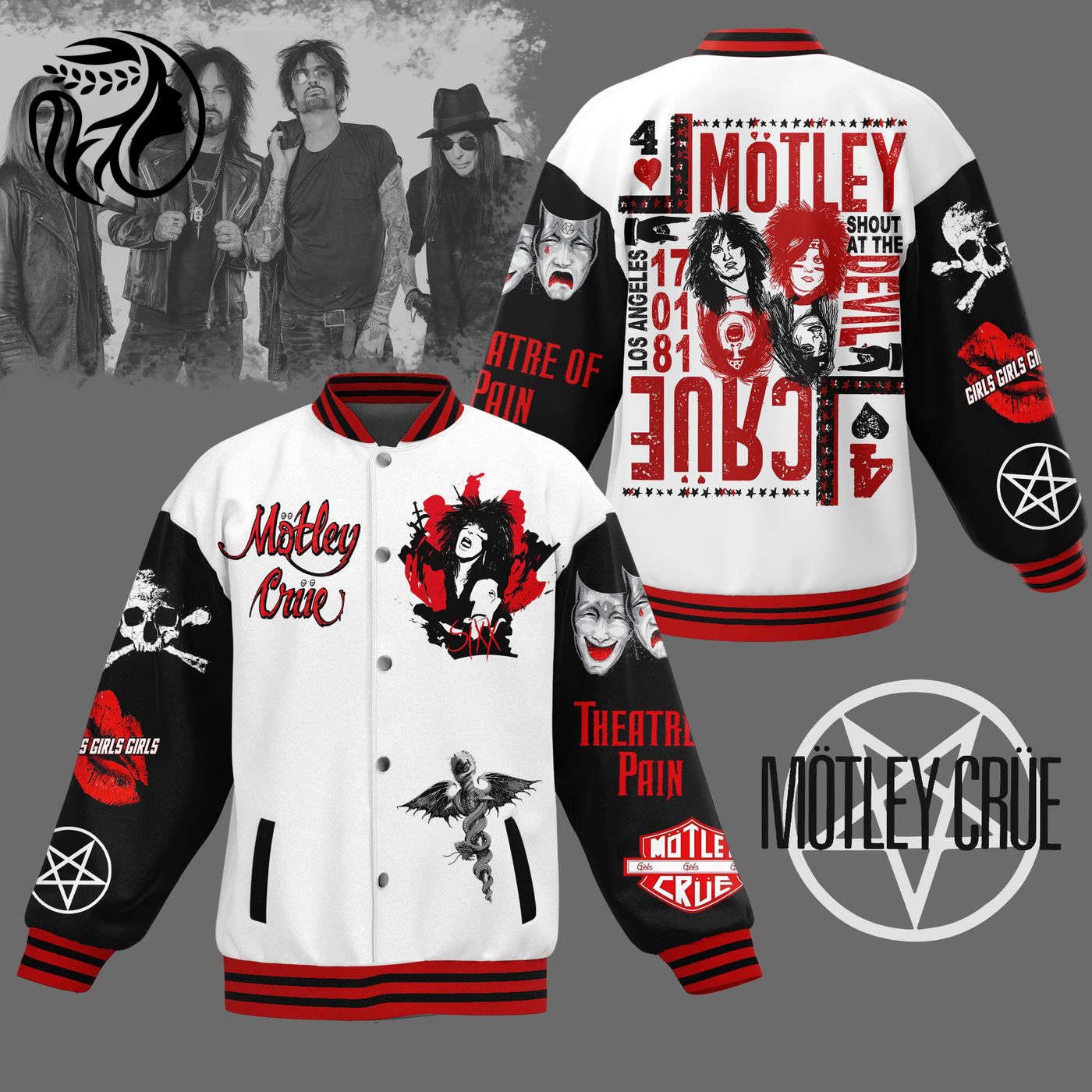 Motley Crue New Premium Baseball Jacket Gift For Fan