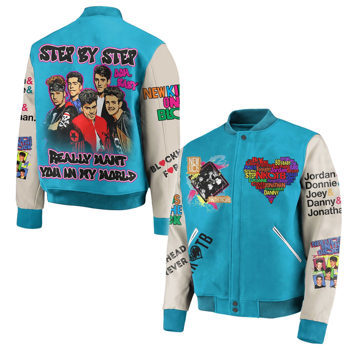 New Kids On The Block New Premium Baseball Jacket Gift For Fan New Kids On The Block New Premium Baseball Jacket Gift For Fan