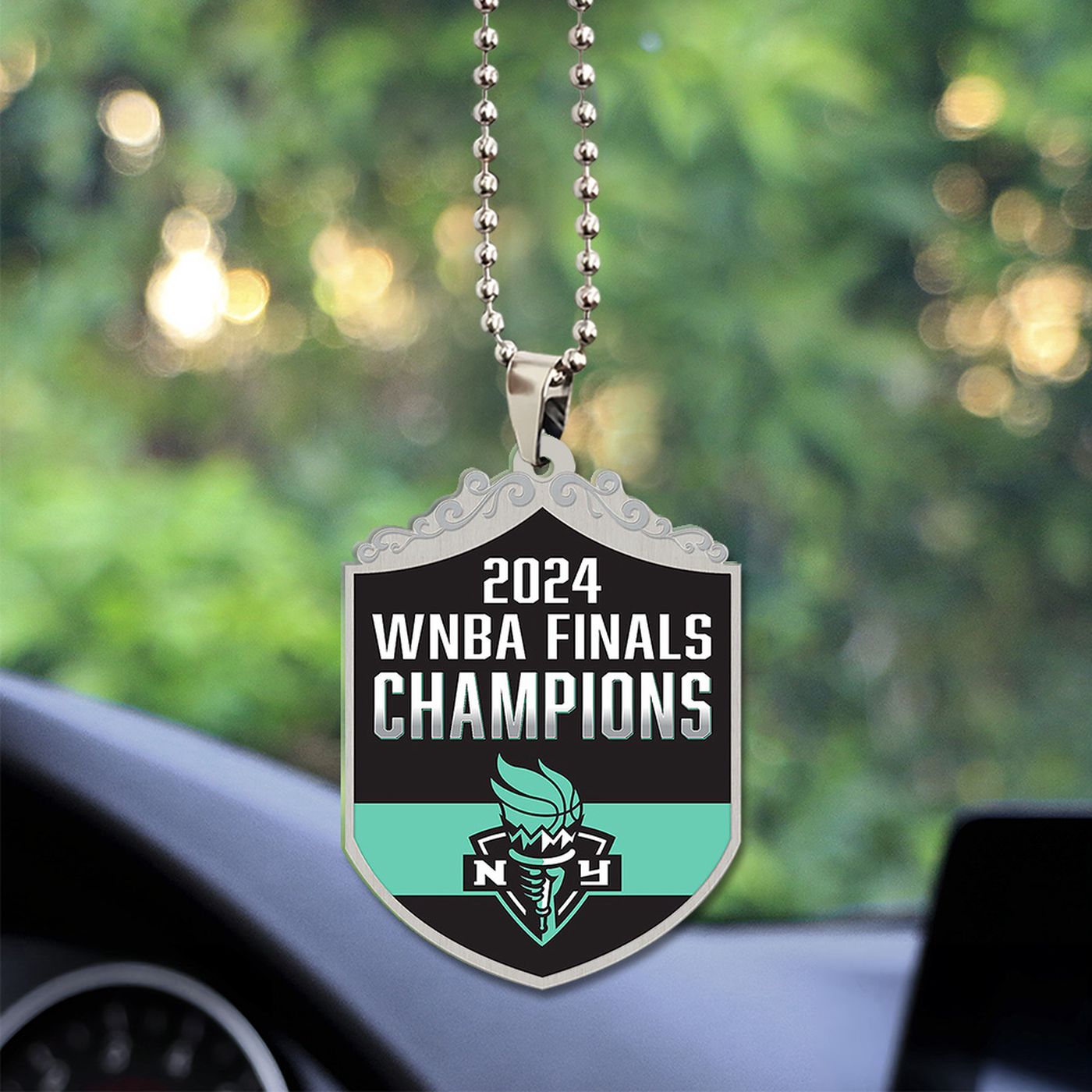 New York Liberty Custom Shape 2-sided Acrylic Car Ornament Gift