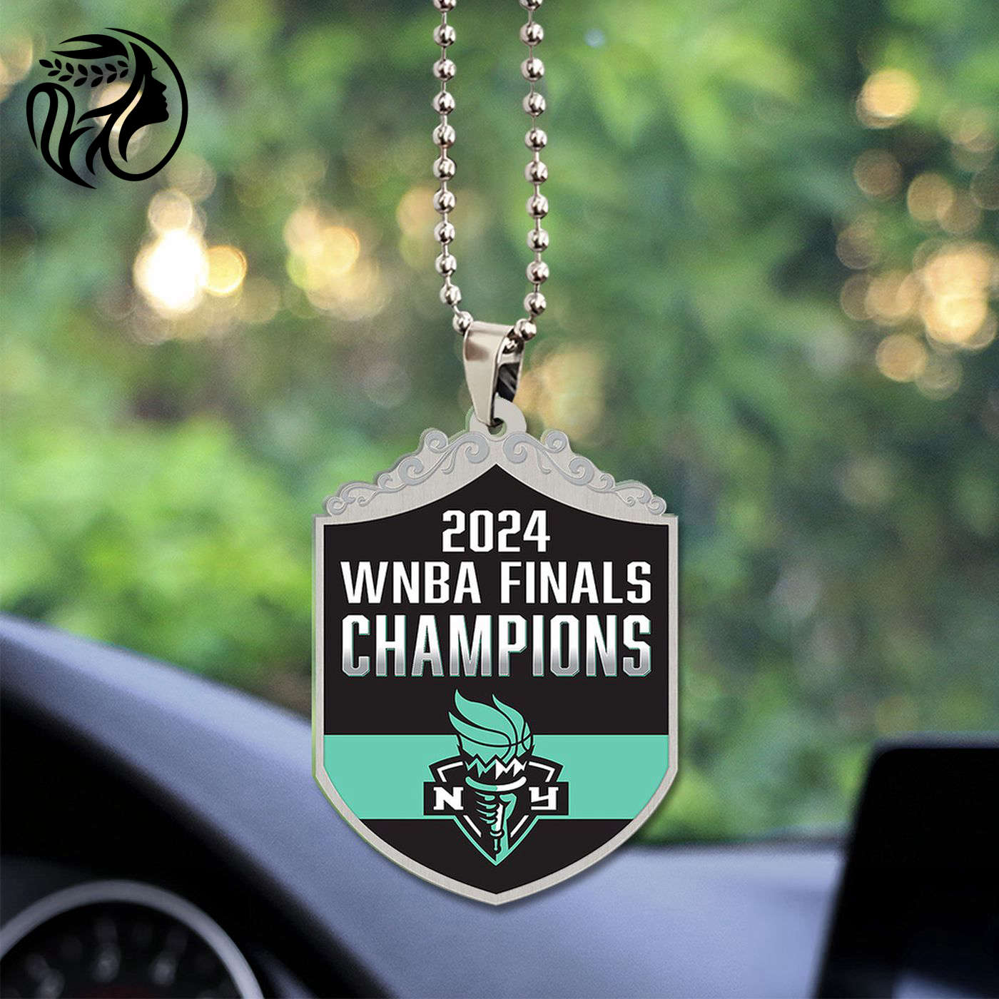 New York Liberty Custom Shape 2-sided Acrylic Car Ornament Gift