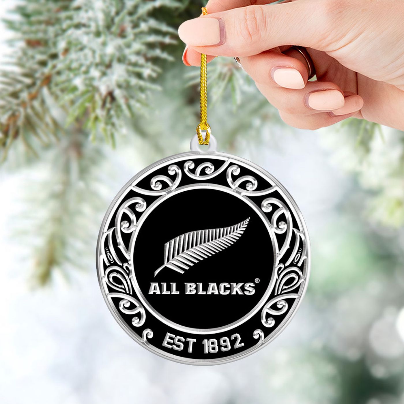 New Zealand x Rugby World Cup 2-Side Printed Acrylic Ornament Gift