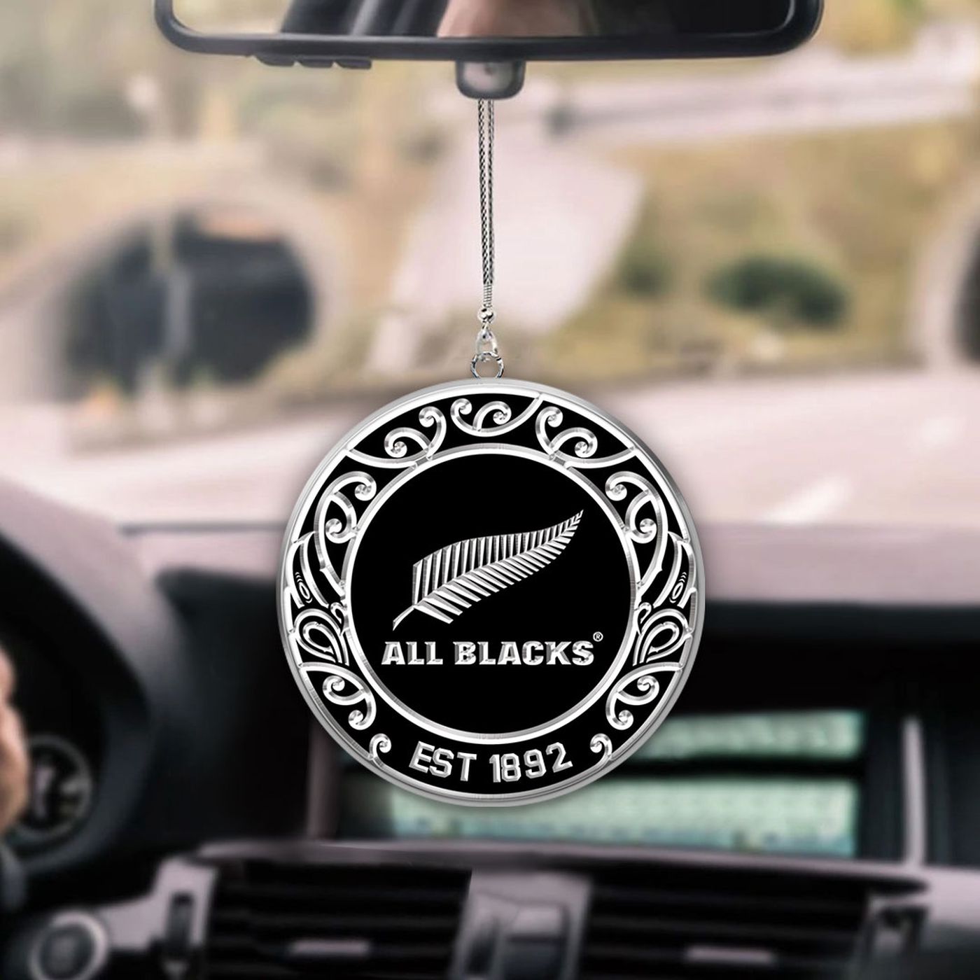 New Zealand x Rugby World Cup 2-Side Printed Car Ornament  – Gift for Christmas Day