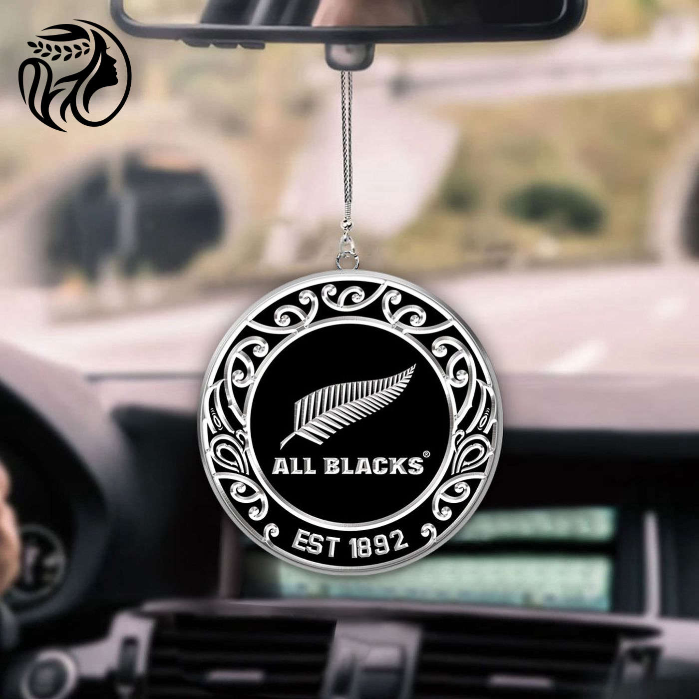 New Zealand x Rugby World Cup 2-Side Printed Car Ornament  – Gift for Christmas Day