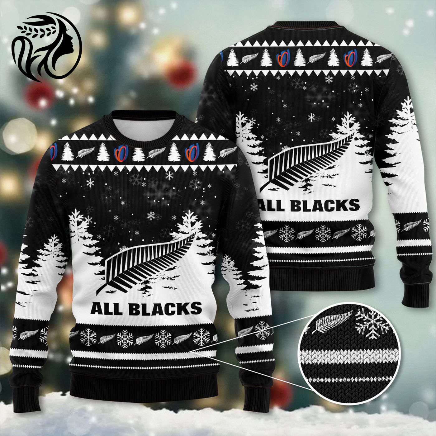 New Zealand x Rugby World Cup 3D Ugly Sweater Gift – Gift for Men Women Christmas Day
