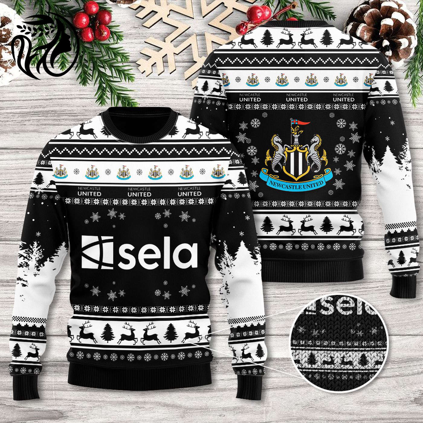 Newcastle United 3D Ugly Sweater  – Gift for Women –  – Gift for Women for Men Women Christmas Day