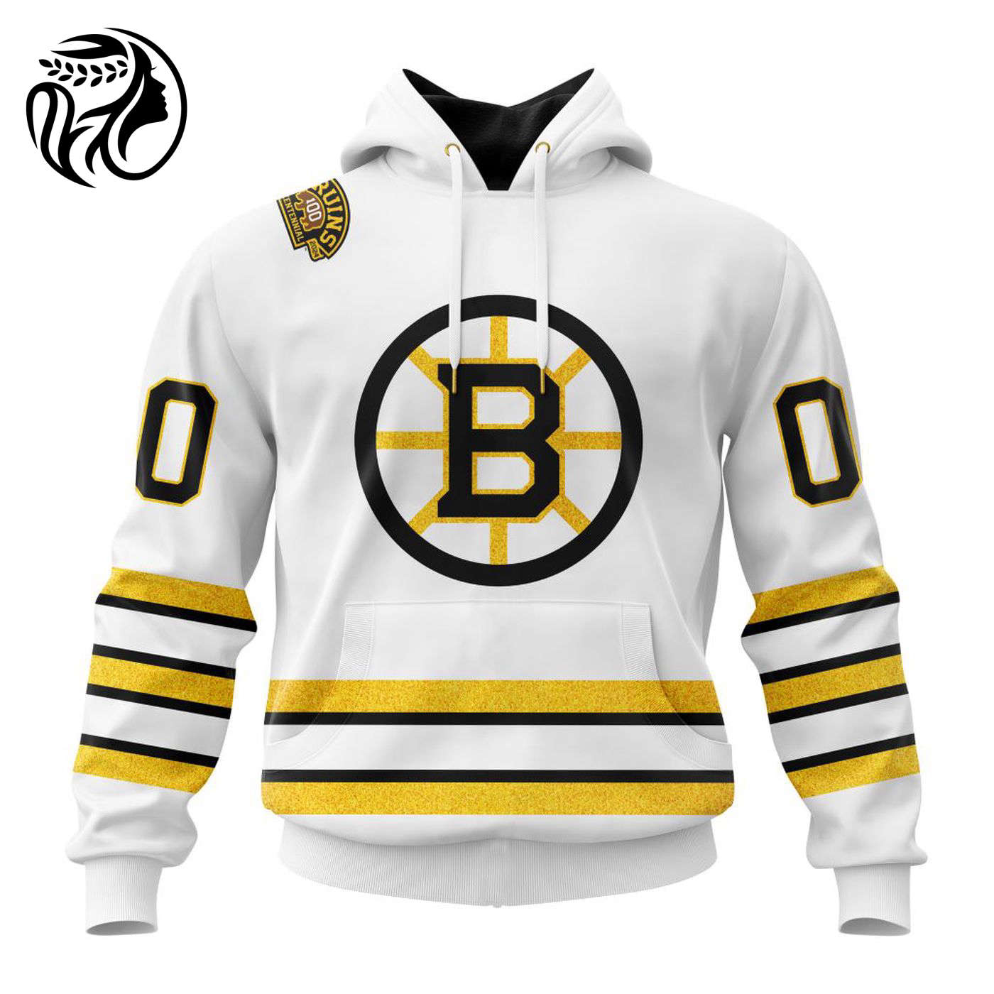 NHL Boston Bruins 2023-2024 Centennial Away Kits 3d Printed Hoodie 3d Printed Hoodie