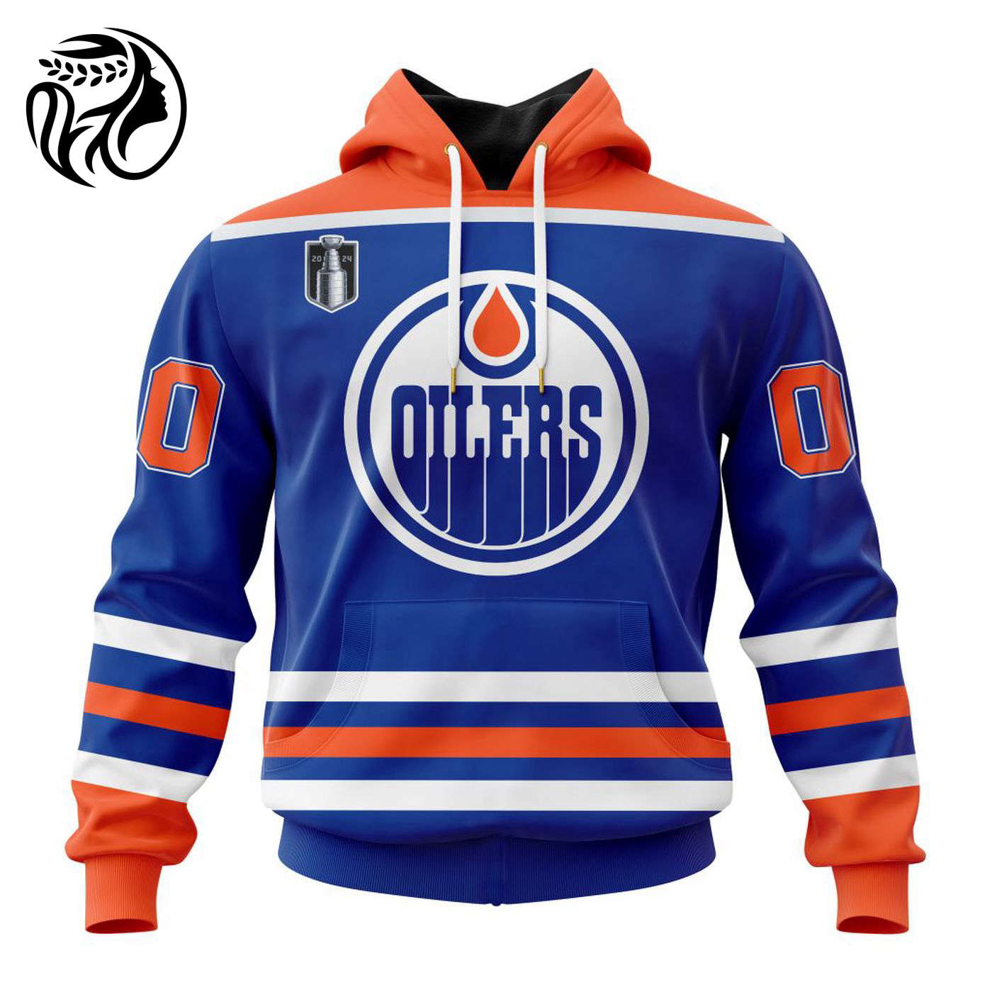 NHL Edmonton Oilers 2024 Stanley Cup Final Home Kits 3d Printed Hoodie 3d Printed Hoodie