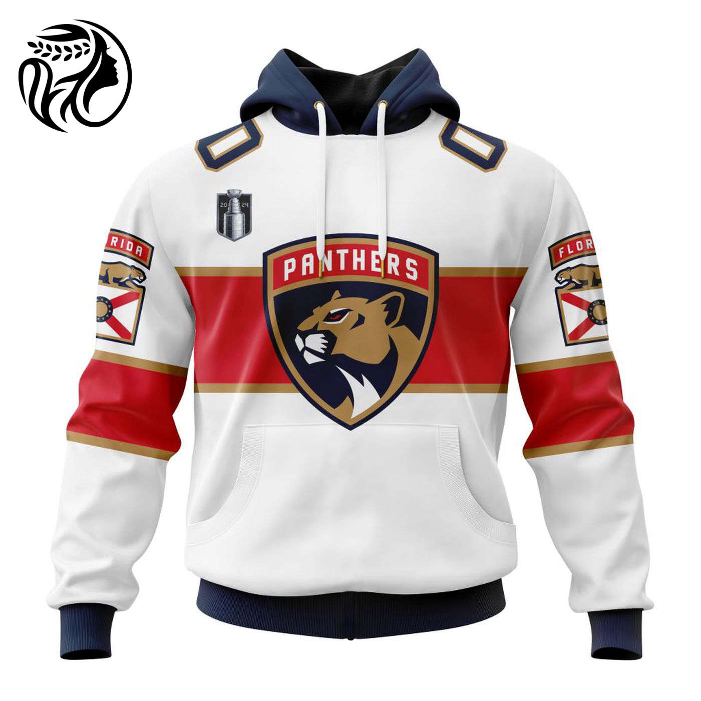 NHL Florida Panthers 2024 Stanley Cup Final Away Kits 3d Printed Hoodie 3d Printed Hoodie