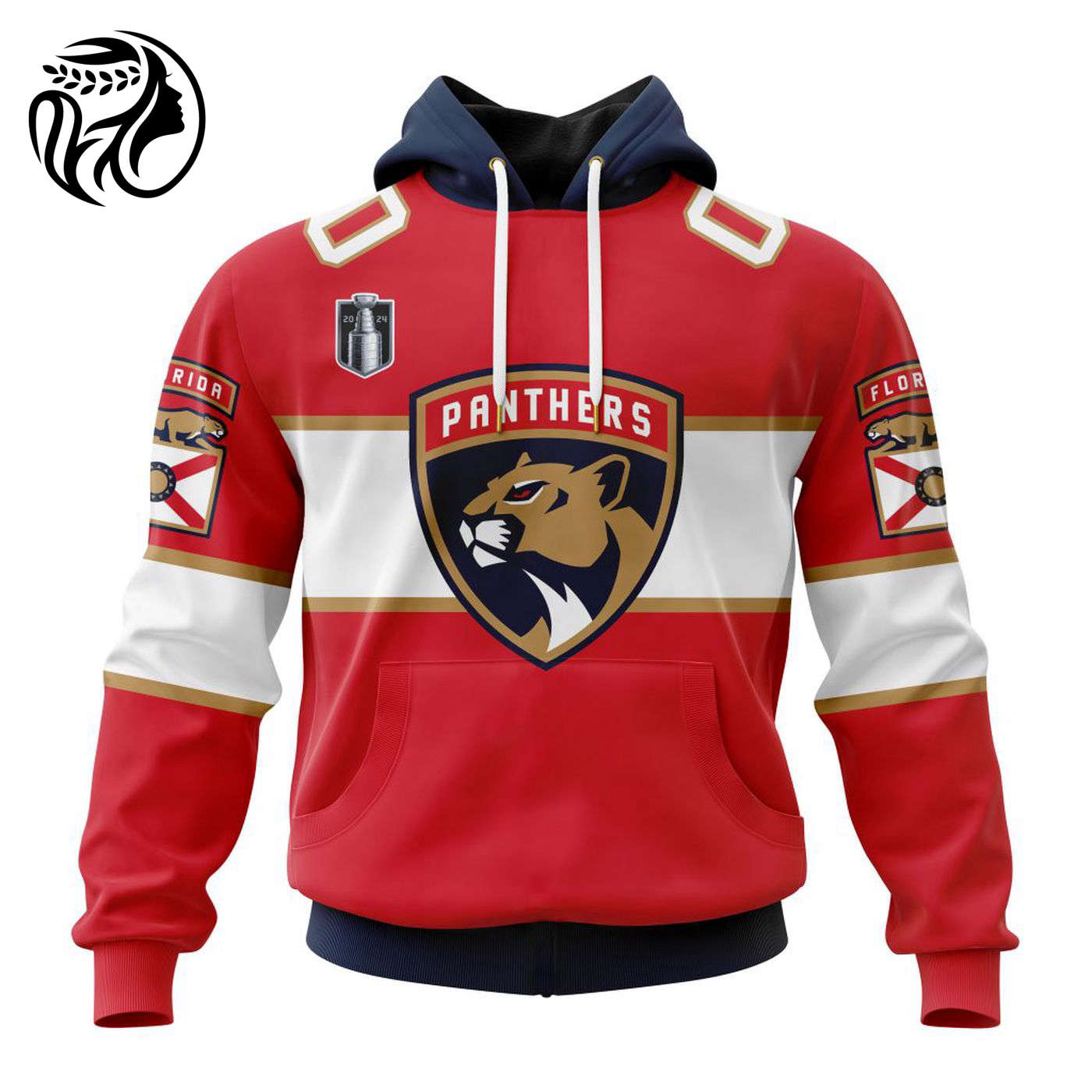 NHL Florida Panthers 2024 Stanley Cup Final Home Kits 3d Printed Hoodie 3d Printed Hoodie