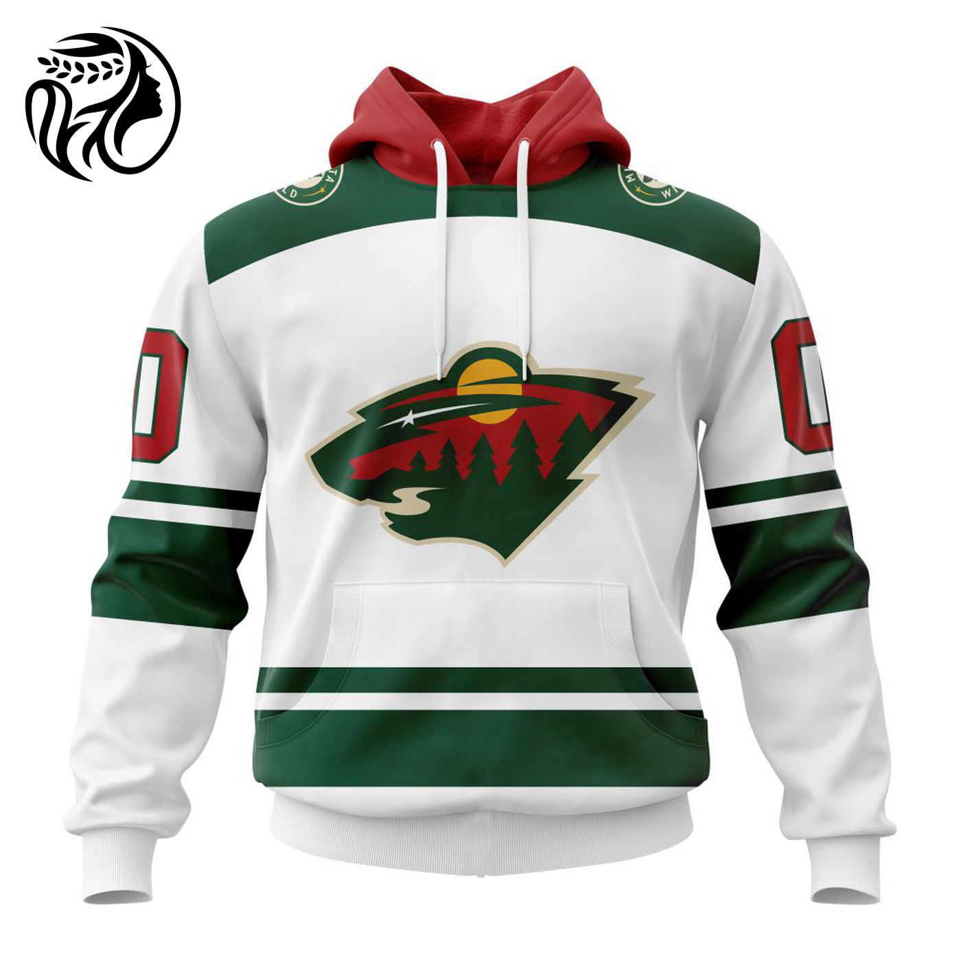 NHL Minnesota Wild 2023 Away Kits 3d Printed Hoodie 3d Printed Hoodie