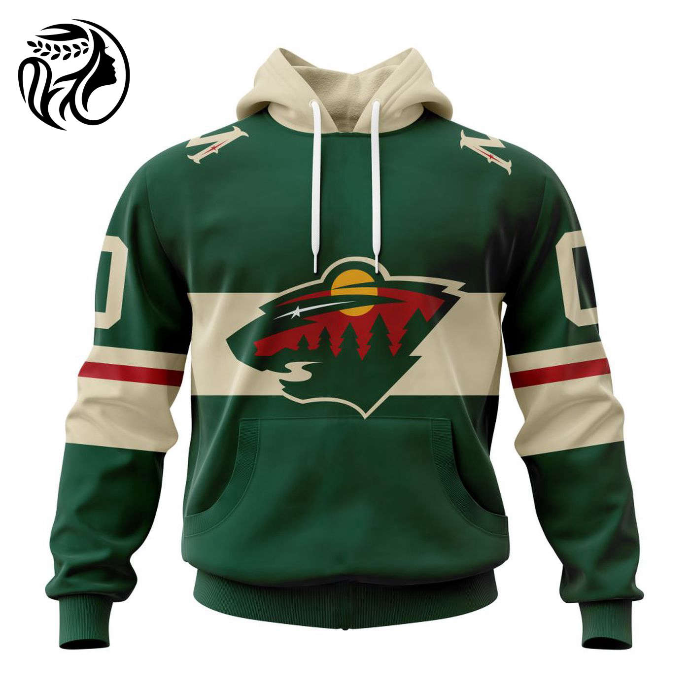 NHL Minnesota Wild 2023 Home Kits 3d Printed Hoodie 3d Printed Hoodie