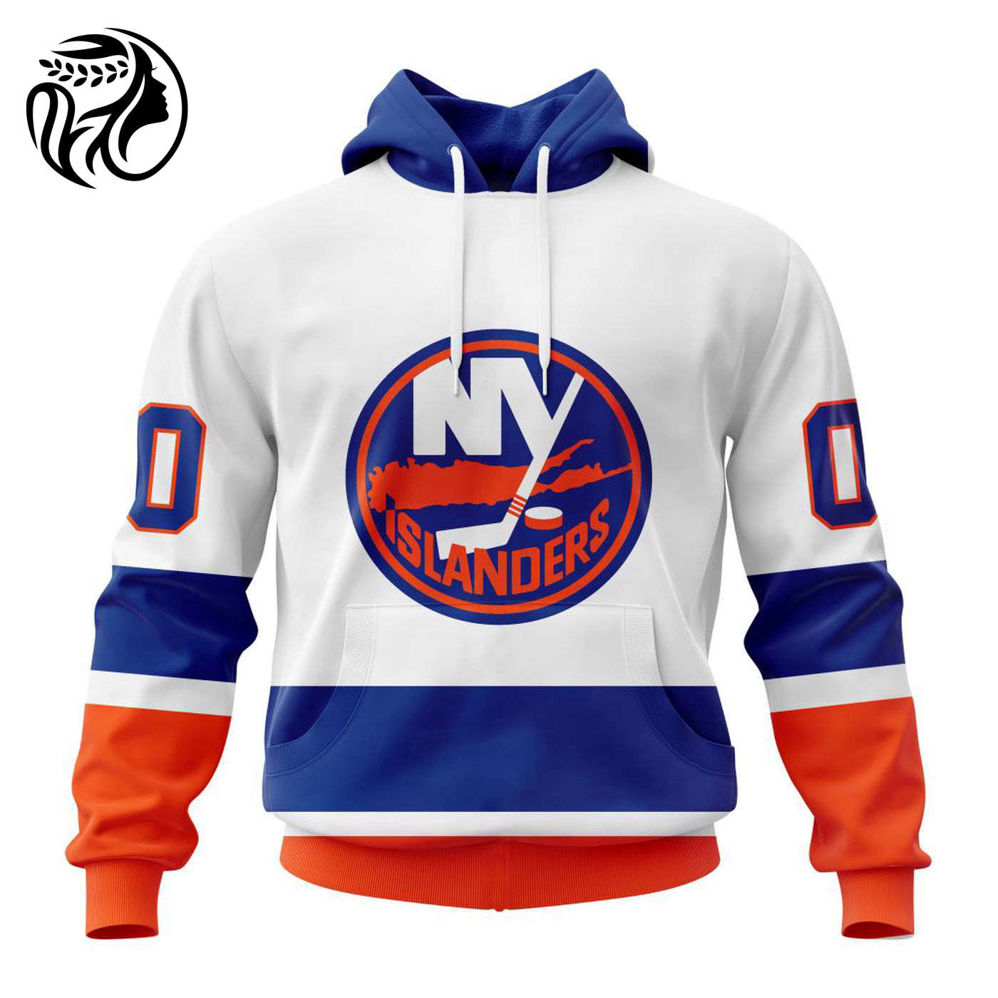 NHL New York Islanders Personalized 2023 Away Kits 3d Printed Hoodie 3d Printed Hoodie