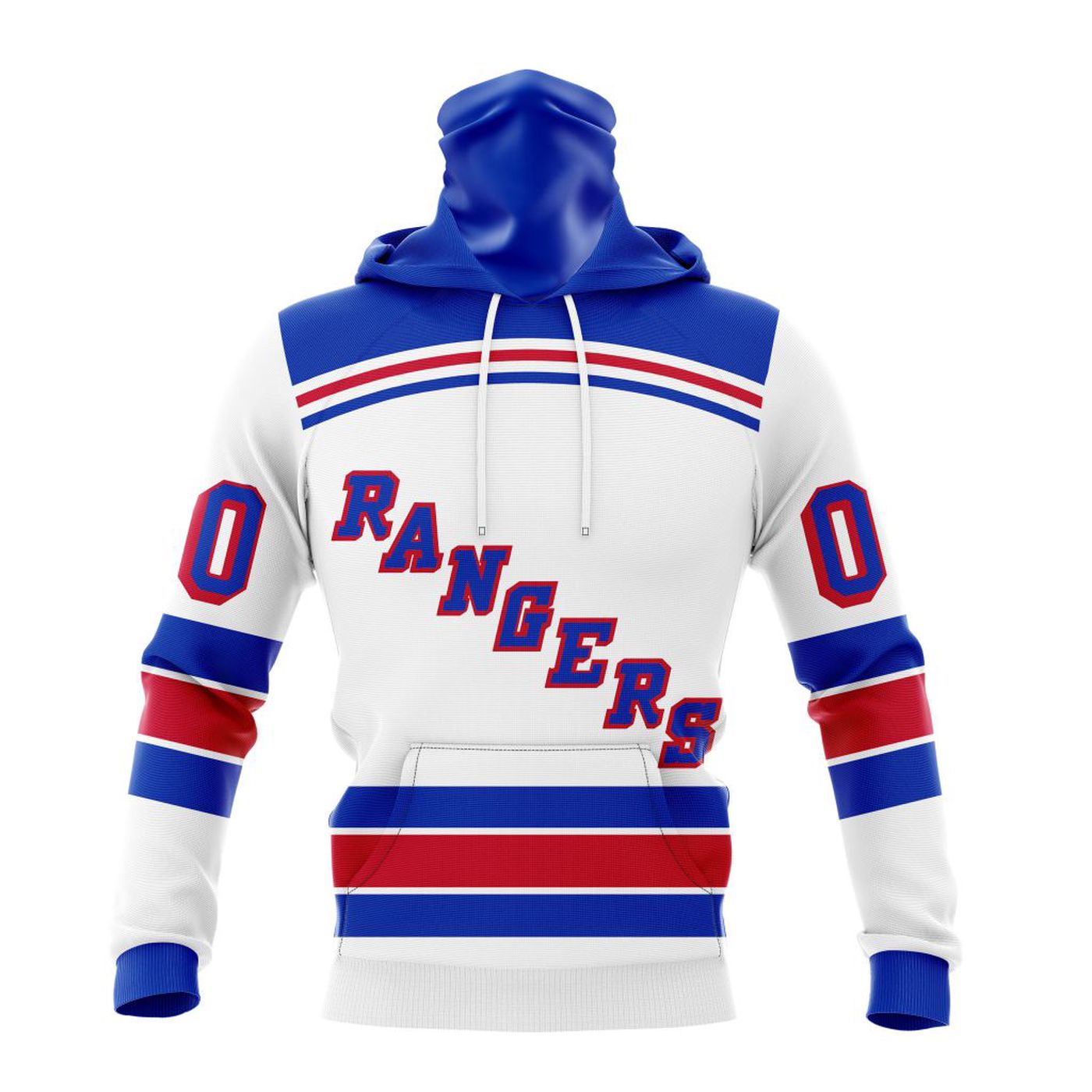 NHL New York Rangers Personalized 2023 Away Kits 3d Printed Hoodie 3d Printed Hoodie