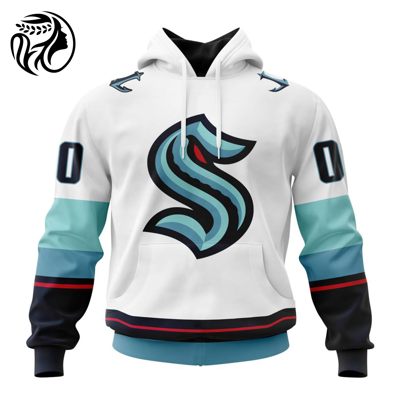 NHL Seattle Kraken Personalized 2023 Away Kits 3d Printed Hoodie 3d Printed Hoodie