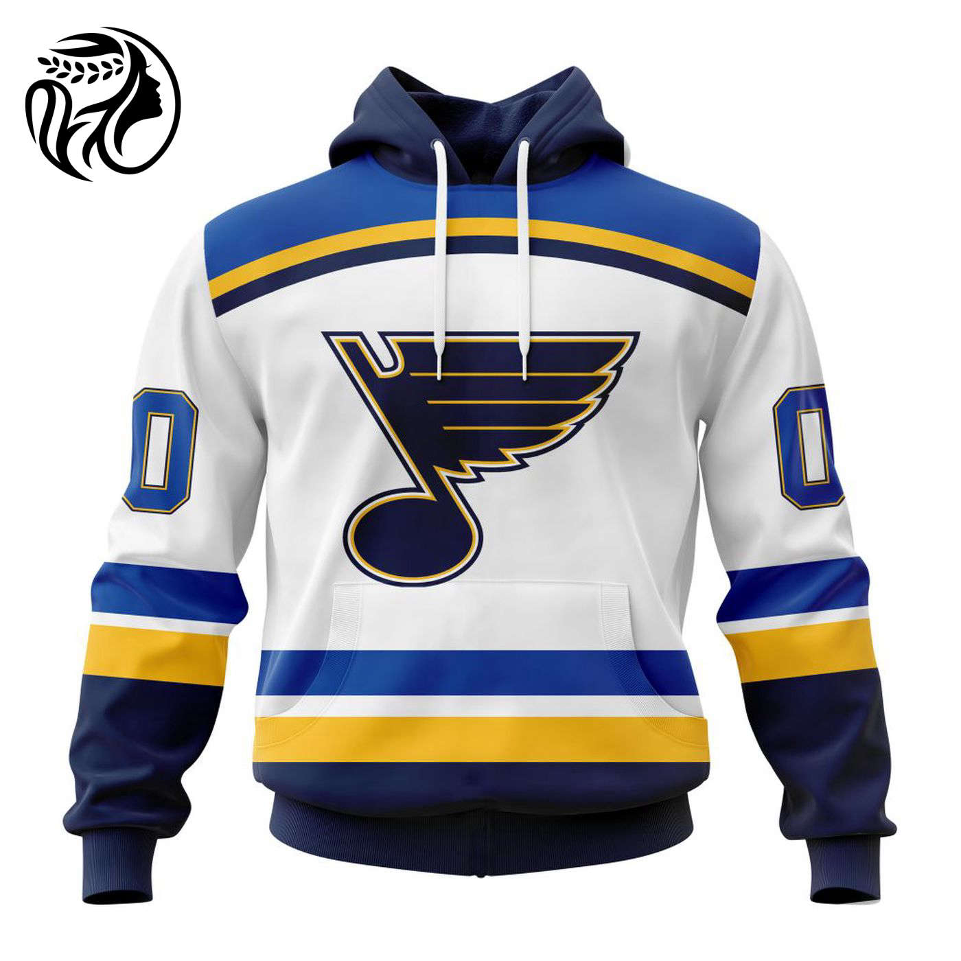 NHL St. Louis Blues Personalized 2023 Away Kits 3d Printed Hoodie 3d Printed Hoodie