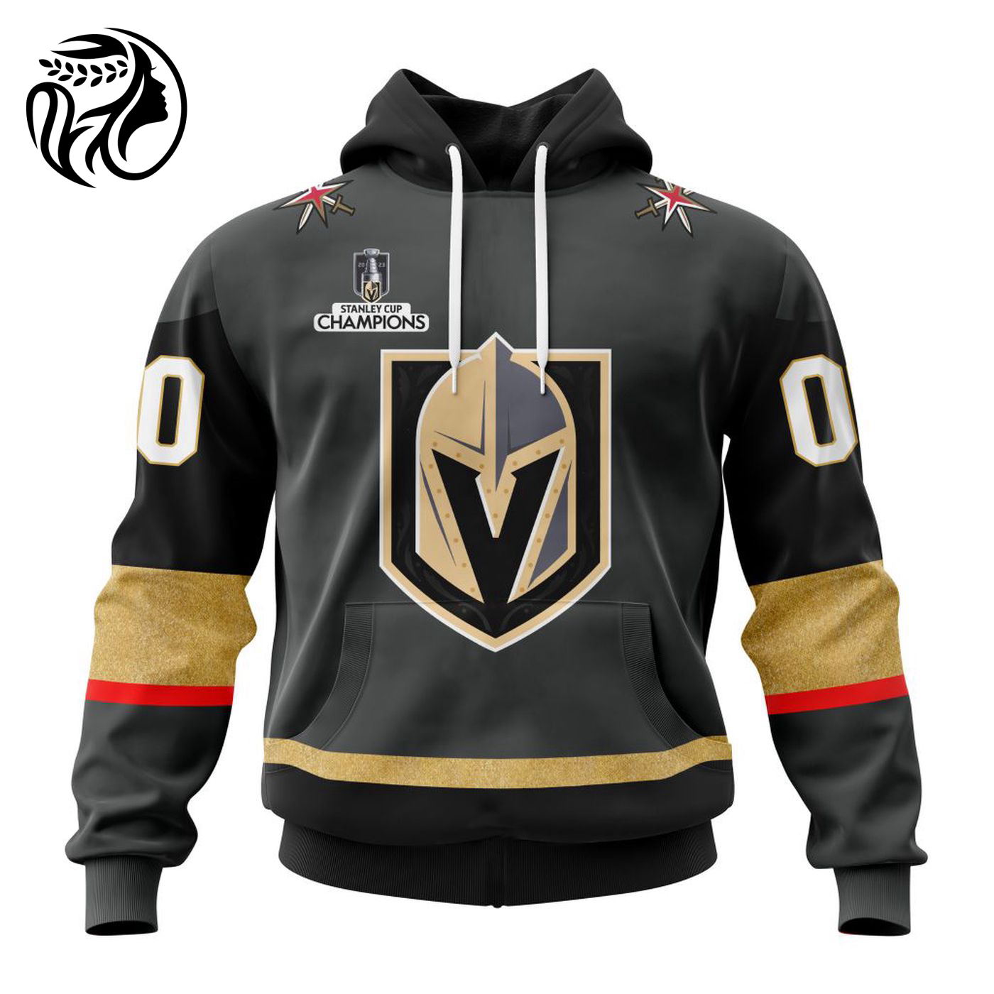 NHL Vegas Golden Knights Personalized 2023 Away Kits 3d Printed Hoodie 3d Printed Hoodie