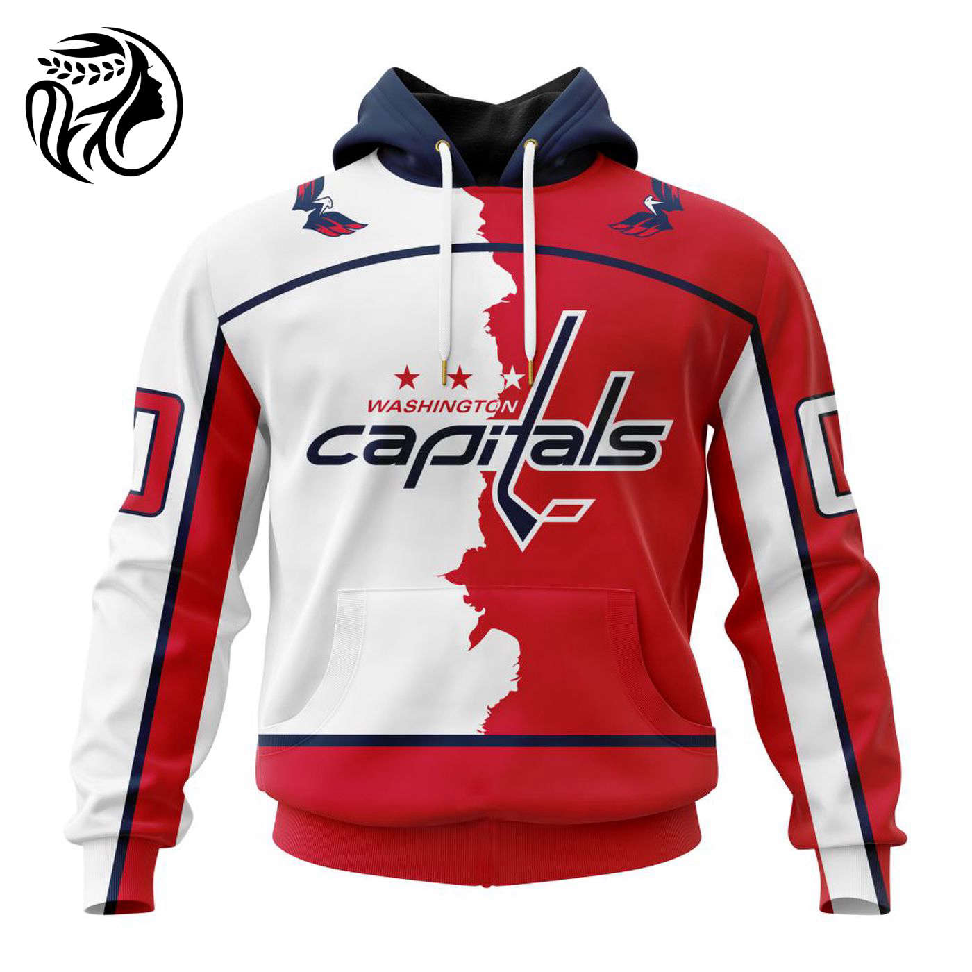 NHL Washington Capitals Personalize 2023 Home Mix Away Kits 3d Printed Hoodie 3d Printed Hoodie