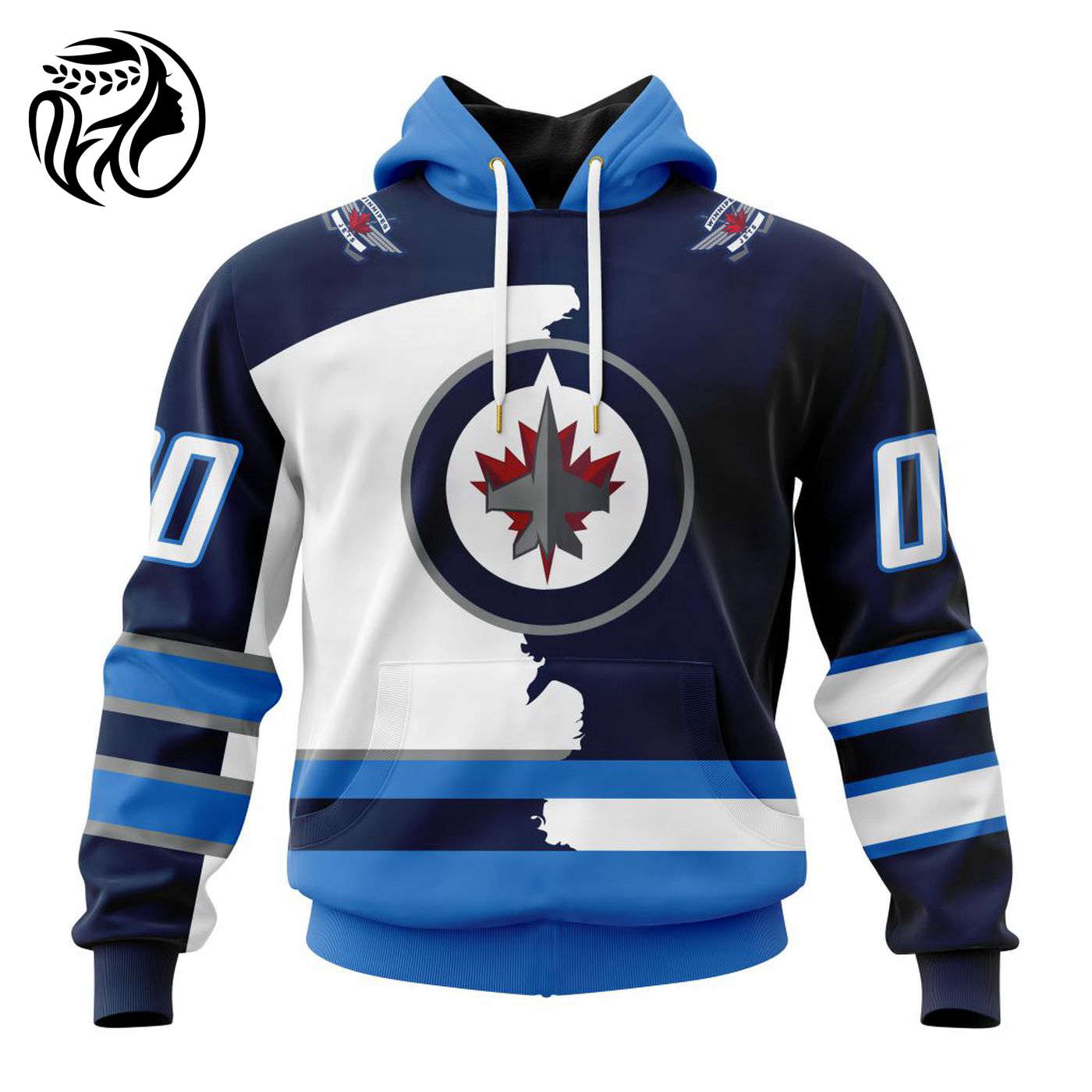 NHL Winnipeg Jets Personalize 2023 Home Mix Away Kits 3d Printed Hoodie 3d Printed Hoodie