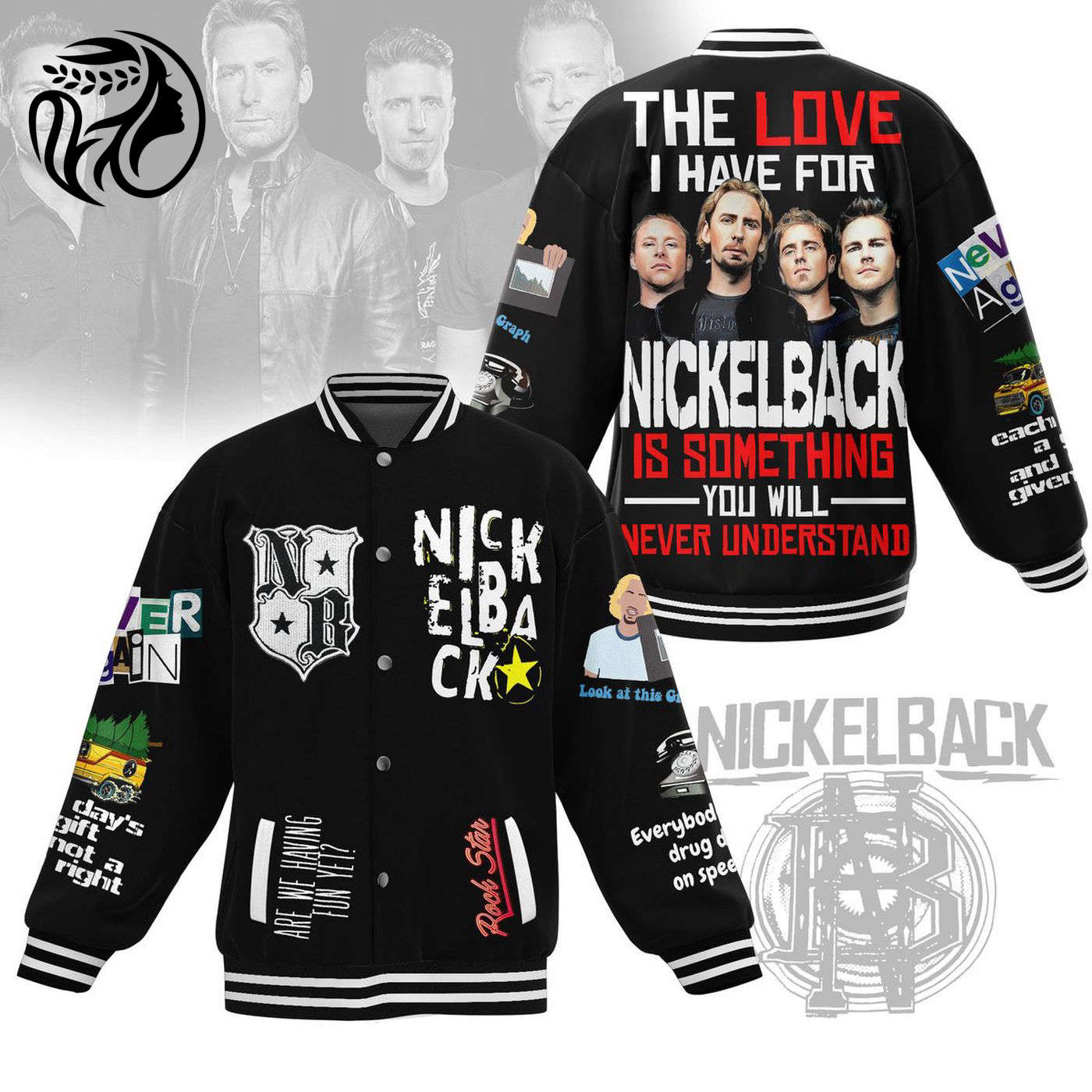 Nickelback New Premium Baseball Jacket Gift For Fan