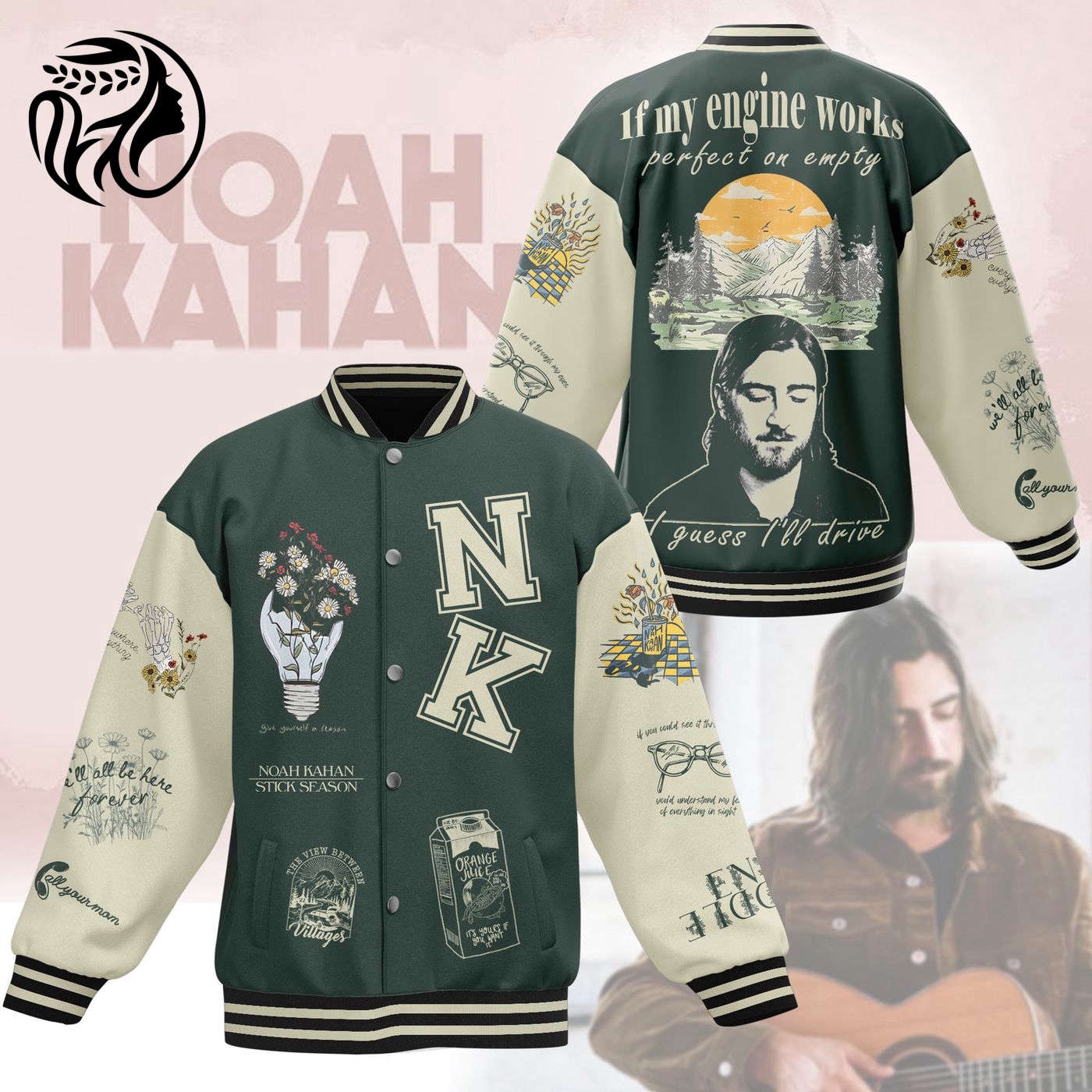 Noah Kahan New Premium Baseball Jacket Gift For Fan