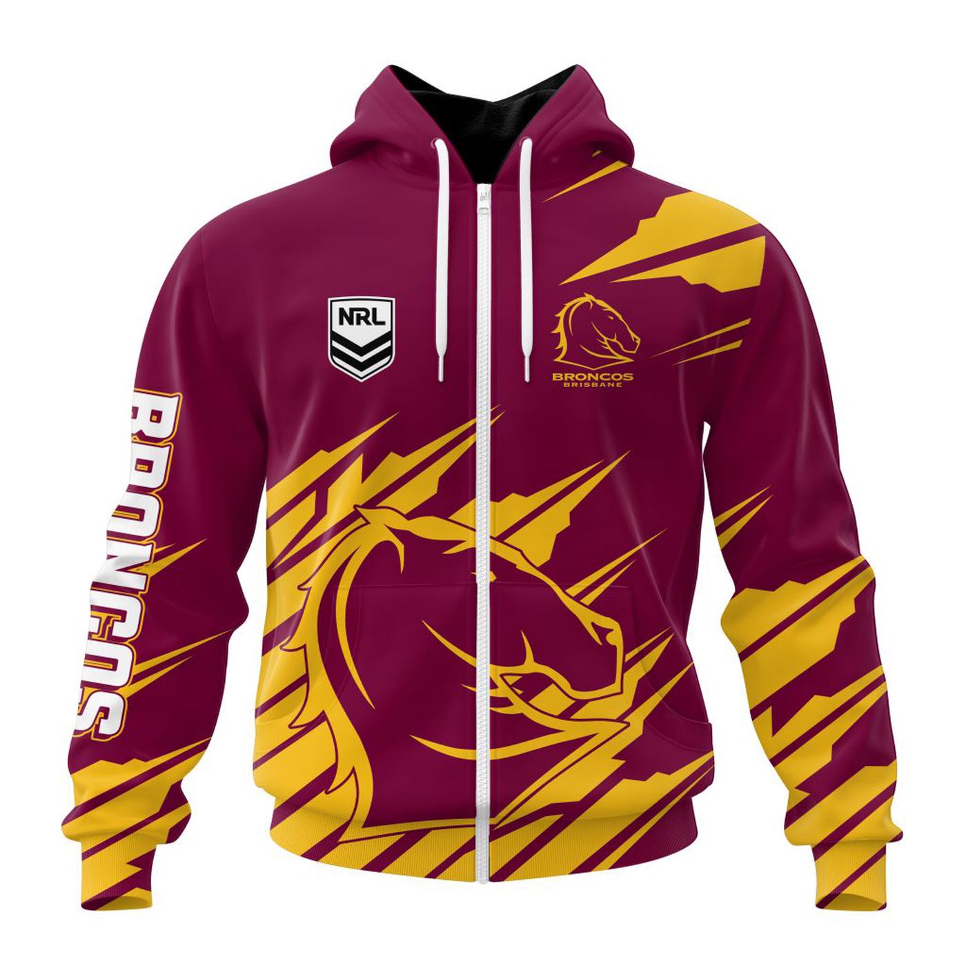 NRL Brisbane Broncos Special New Design Kits ST2401 3d Printed Hoodie 3d Printed Hoodie