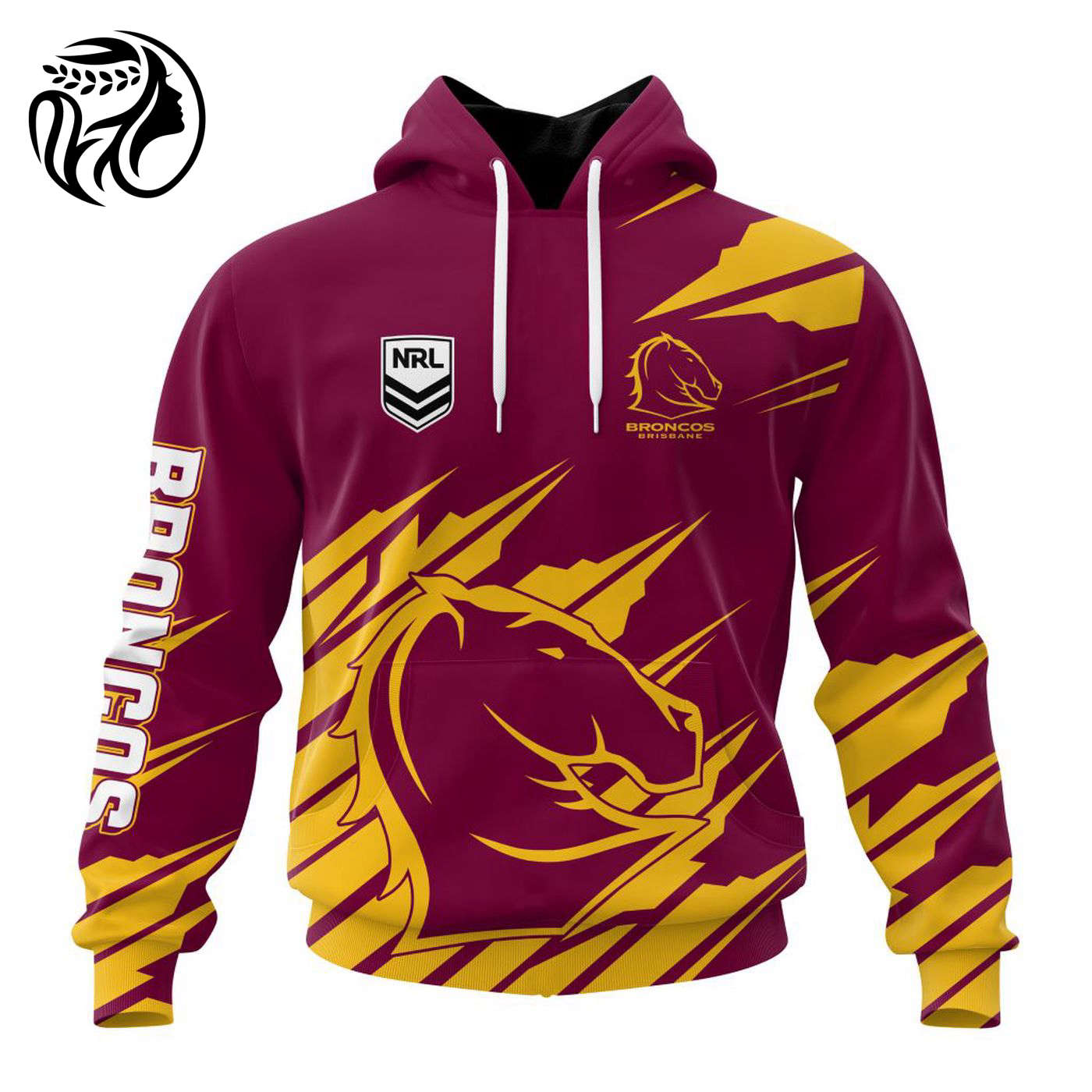 NRL Brisbane Broncos Special New Design Kits ST2401 3d Printed Hoodie 3d Printed Hoodie