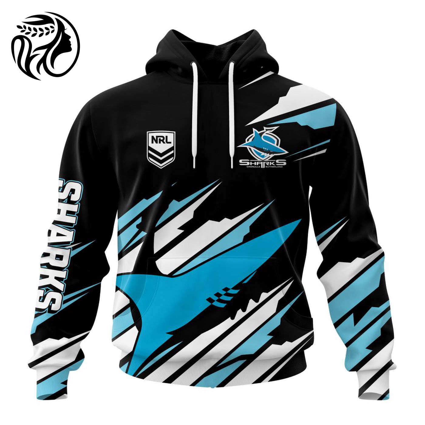 NRL Cronulla-Sutherland Sharks Special New Design Kits ST2401 3d Printed Hoodie 3d Printed Hoodie