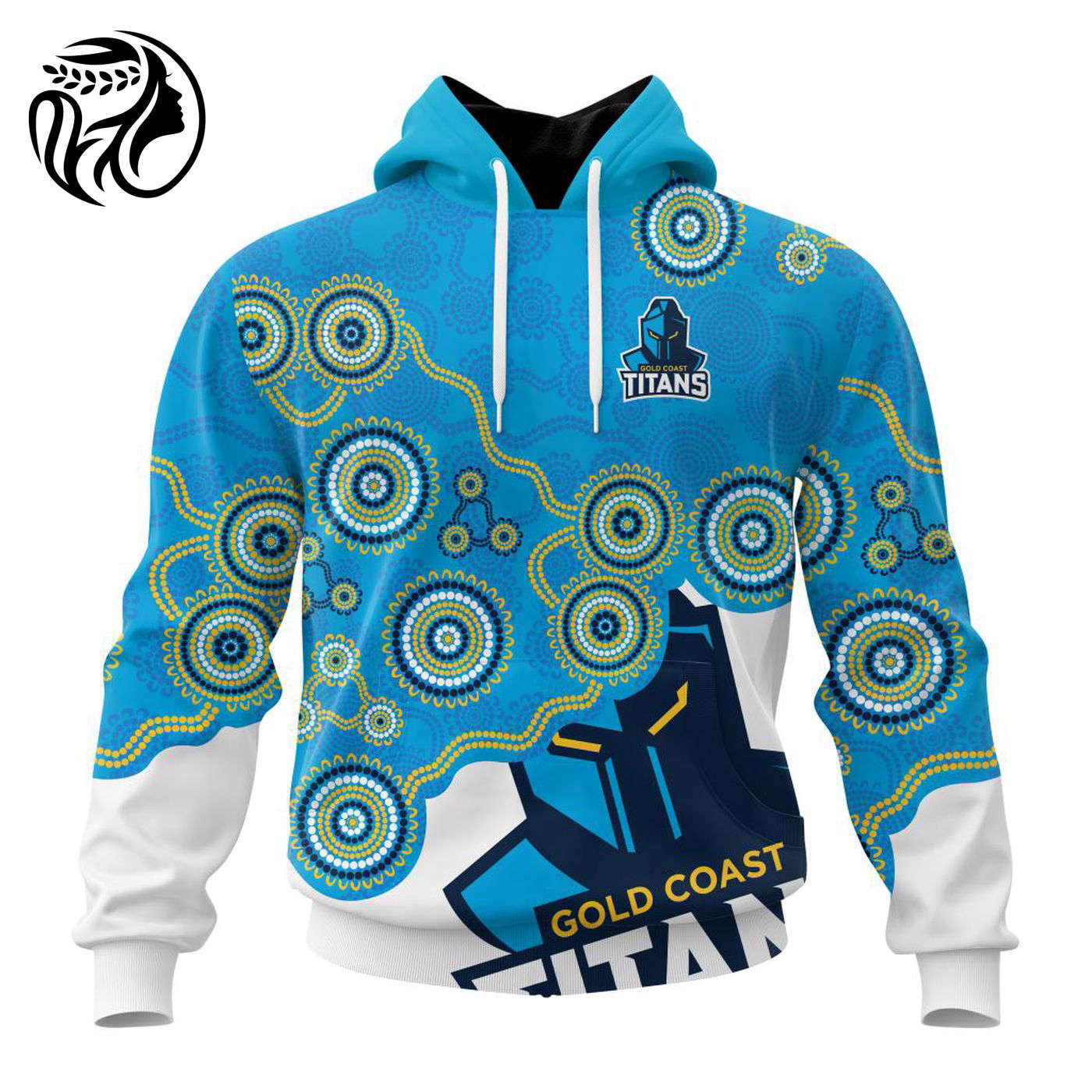 NRL Gold Coast Titans Special Indigenous Design Kits ST2403 3d Printed Hoodie 3d Printed Hoodie