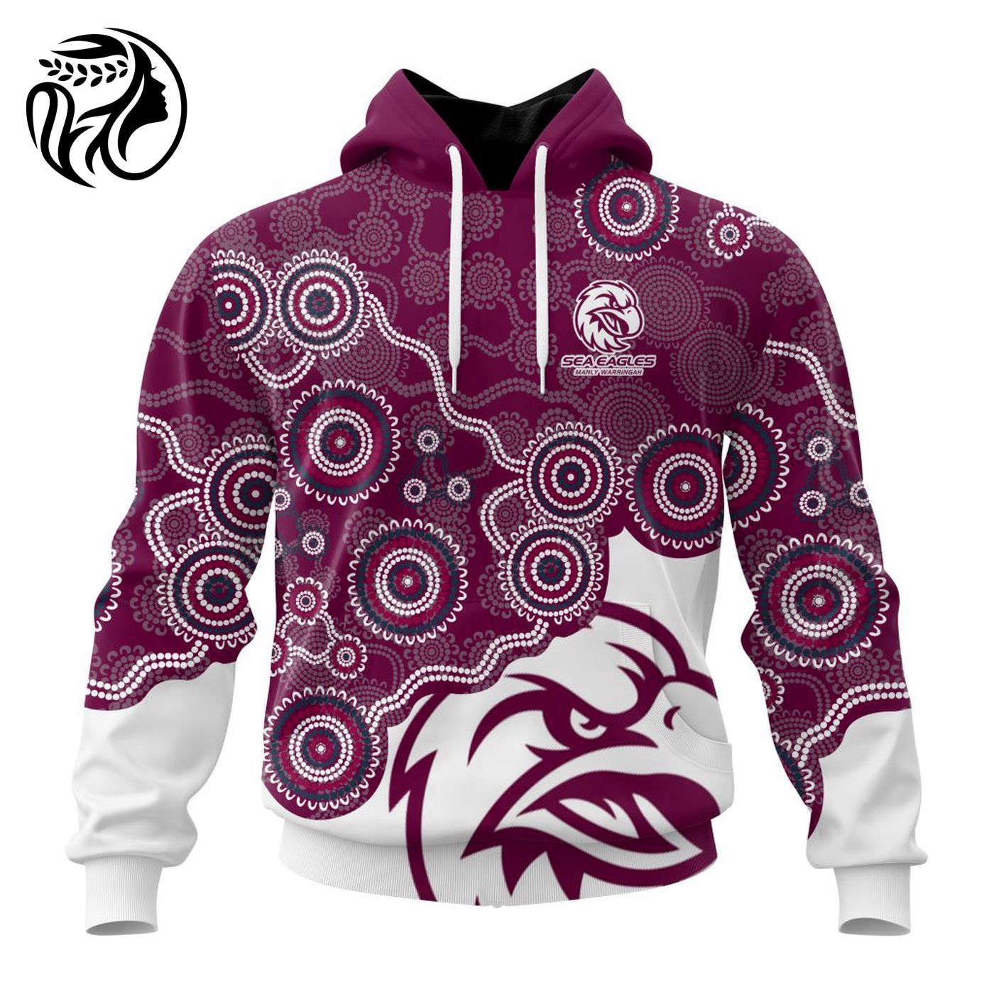 NRL Manly Warringah Sea Eagles Special Indigenous Design Kits ST2403 3d Printed Hoodie 3d Printed Hoodie