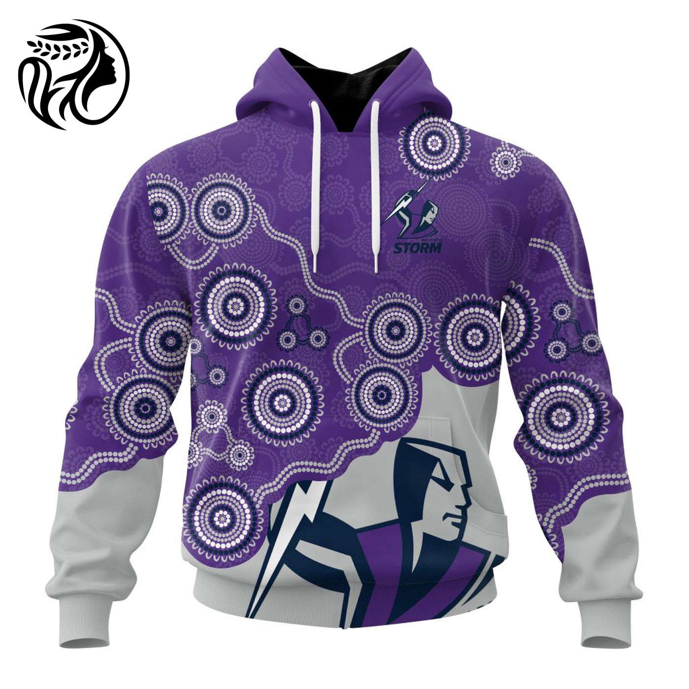 NRL Melbourne Storm Special Indigenous Design Kits ST2403 3d Printed Hoodie 3d Printed Hoodie