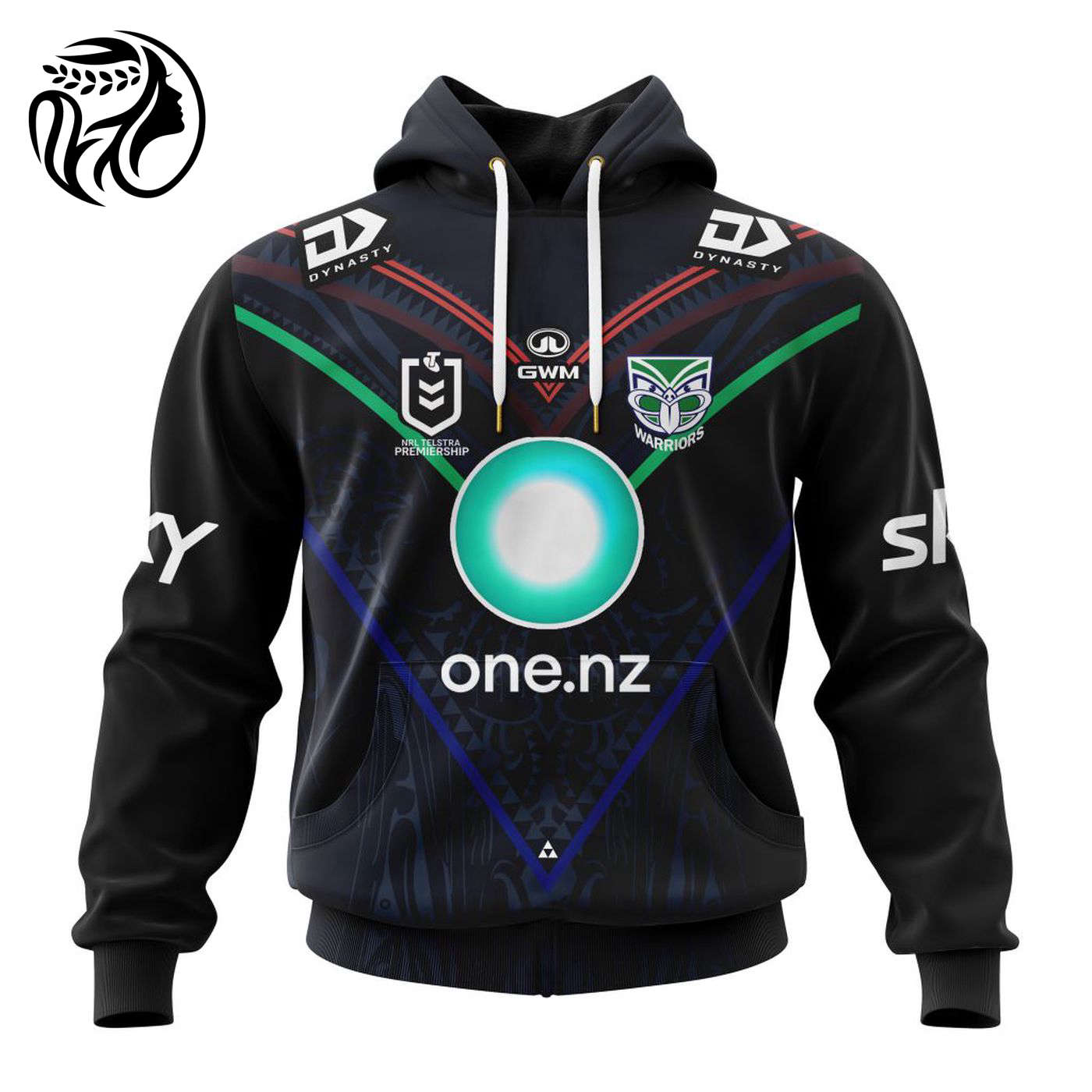 NRL New Zealand Warriors Personalized 2024 Indigenous Home Kits 3d Printed Hoodie 3d Printed Hoodie