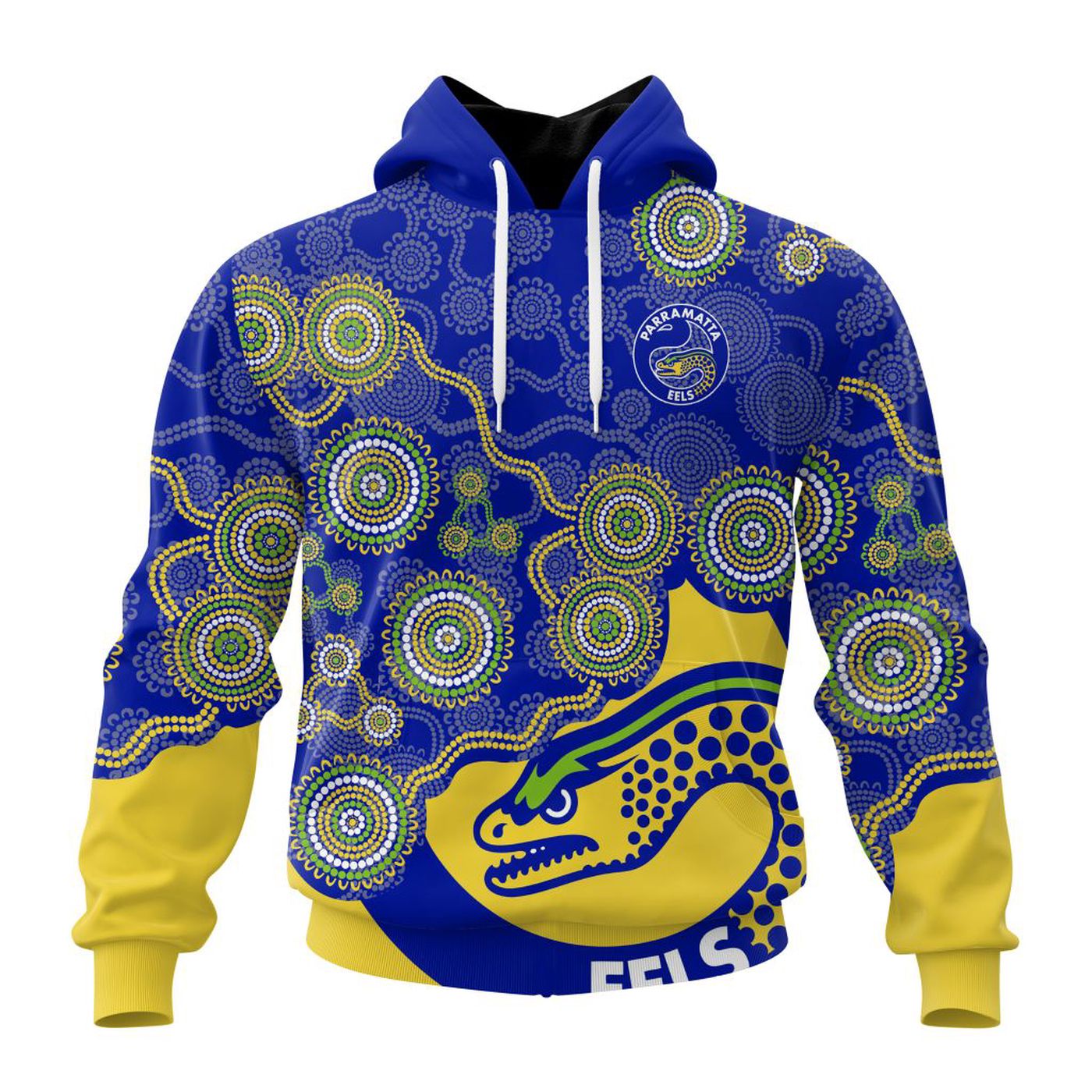NRL Parramatta Eels Special Indigenous Design Kits ST2403 3d Printed Hoodie 3d Printed Hoodie